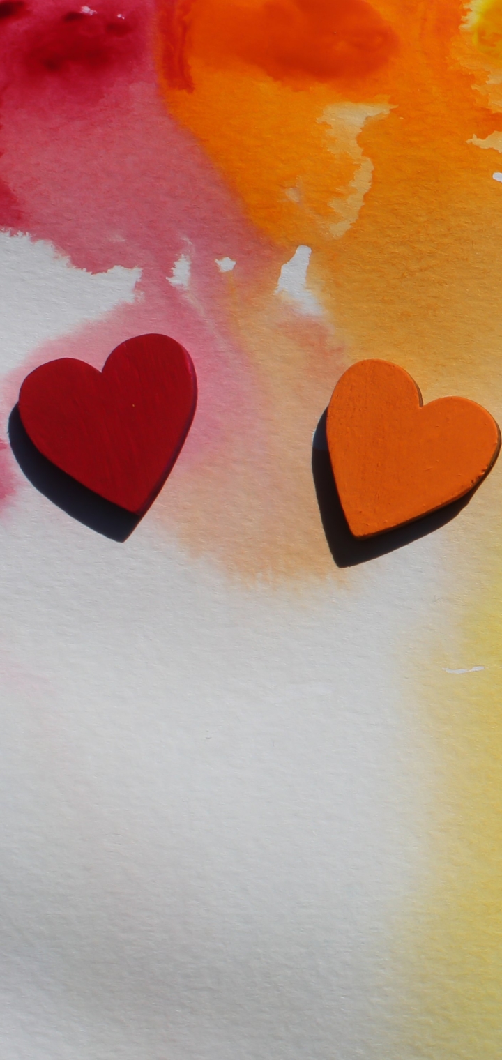 Téléchargez des papiers peints mobile Coloré, Artistique, Coeur gratuitement.