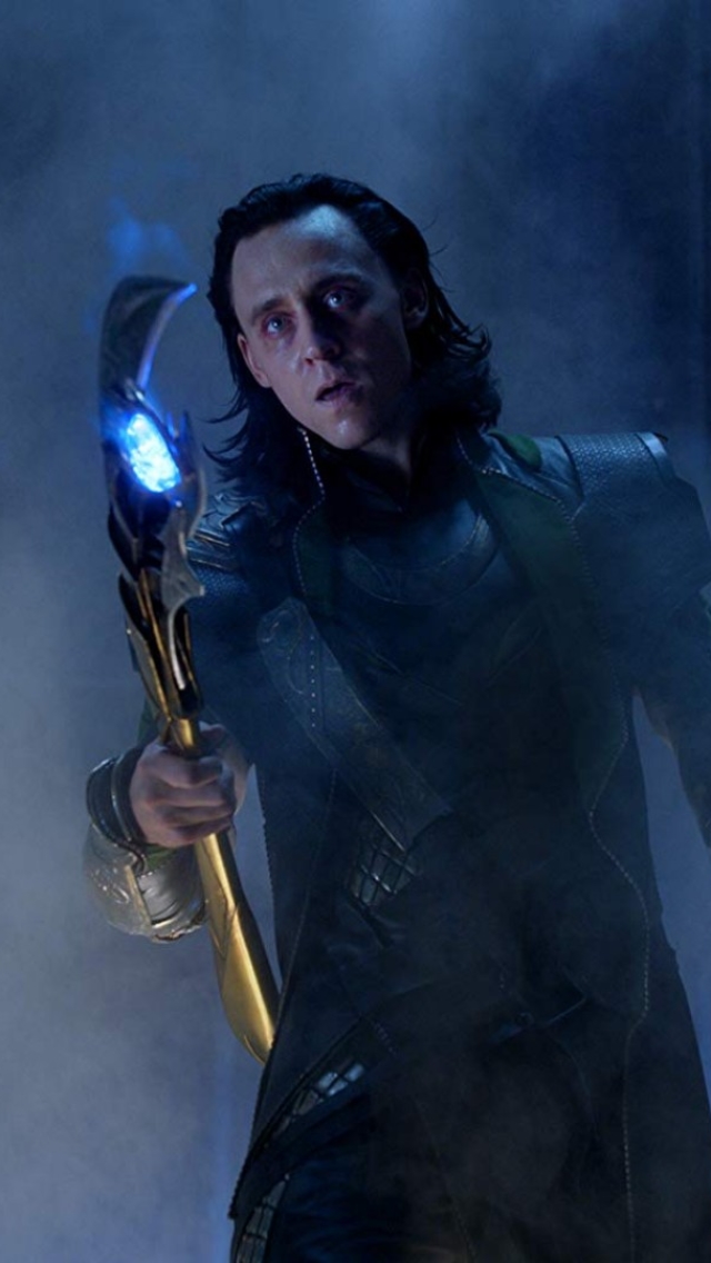 Descarga gratuita de fondo de pantalla para móvil de Los Vengadores, Lanza, Películas, Loki (Marvel Cómics), Tom Hiddleston.