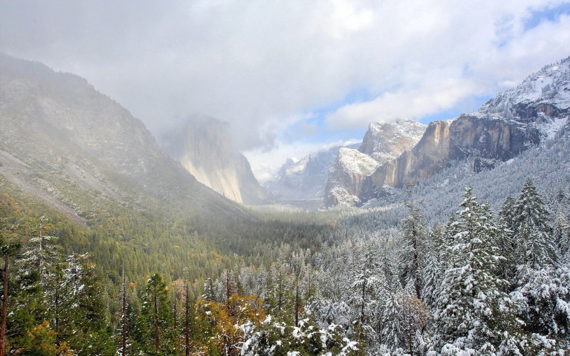 Téléchargez gratuitement l'image Herbe, Neige, Vallée, Nature, Montagnes sur le bureau de votre PC