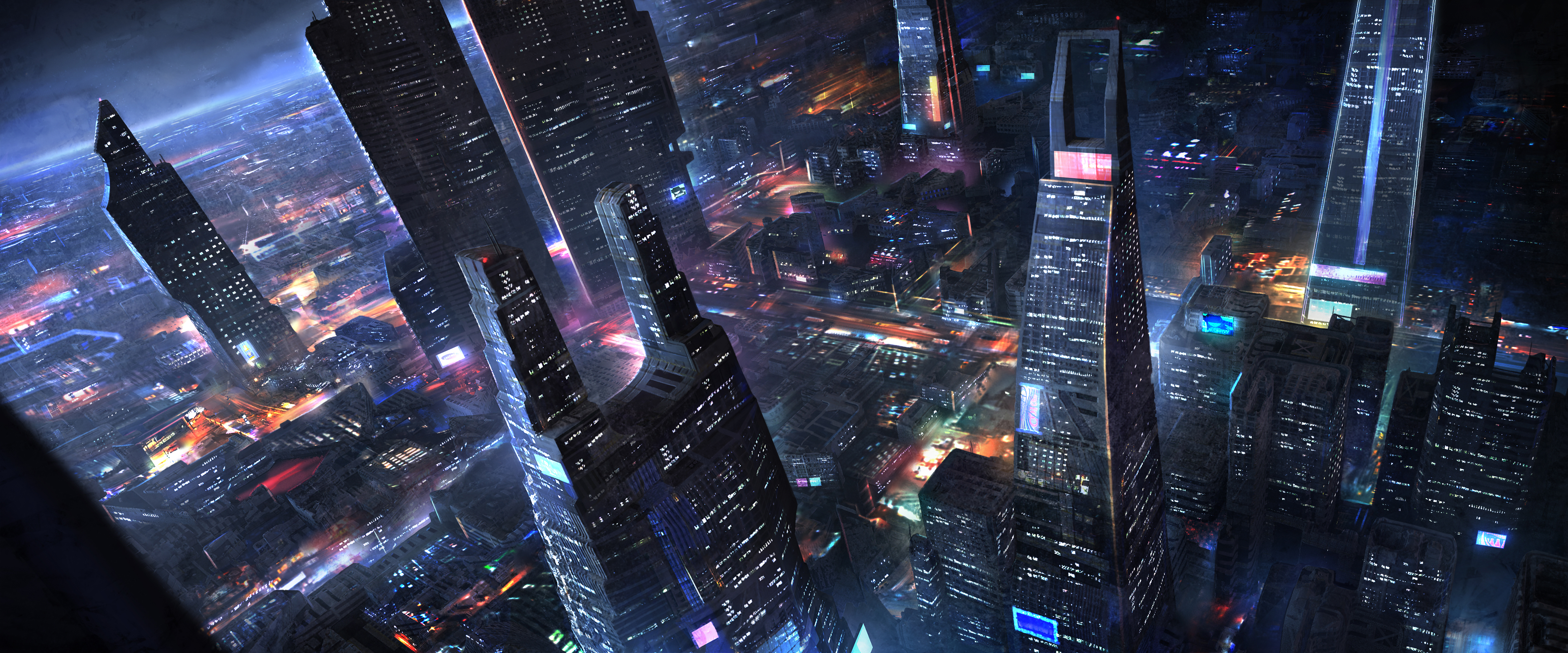 Download mobile wallpaper City, Skyscraper, Building, Cityscape, Sci Fi, Futuristic City for free.