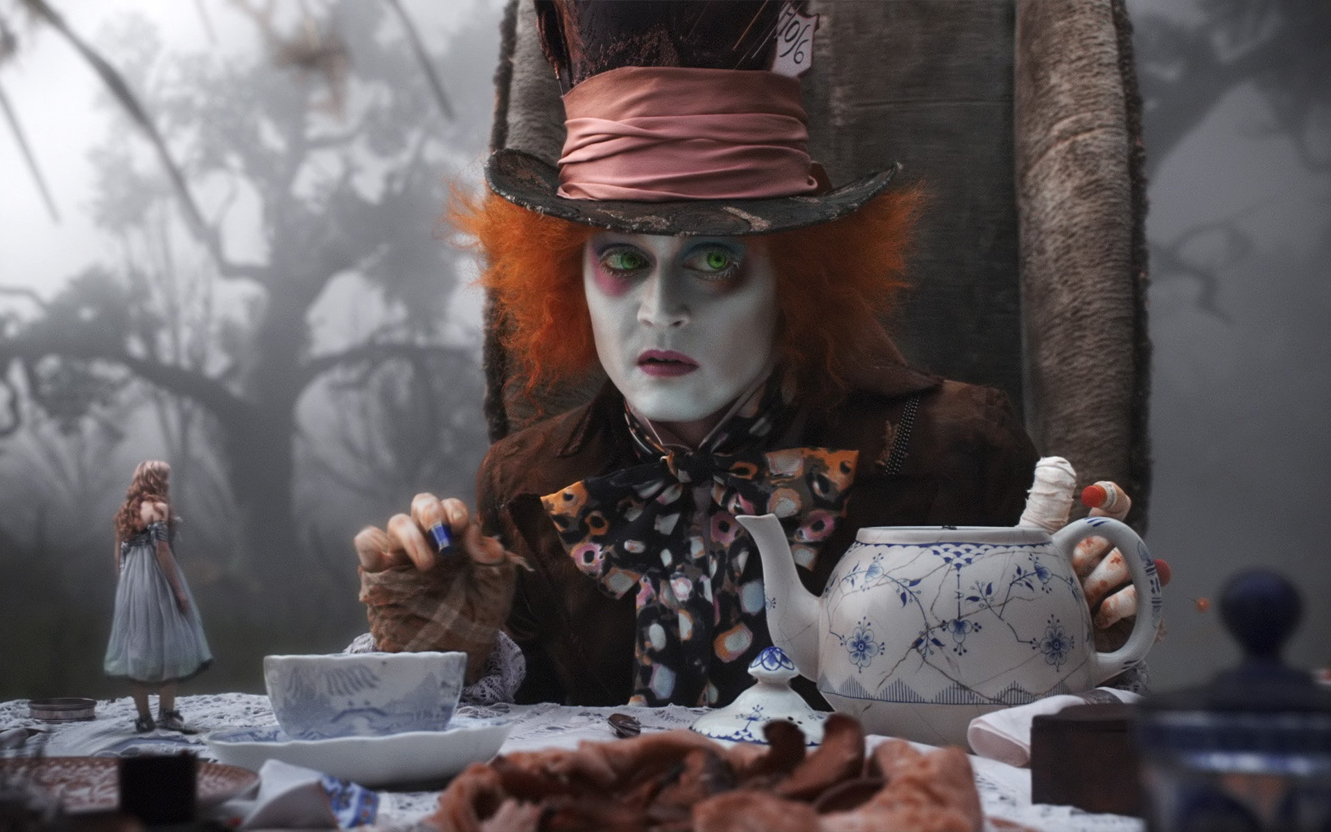 Download mobile wallpaper Johnny Depp, Movie, Alice In Wonderland (2010) for free.