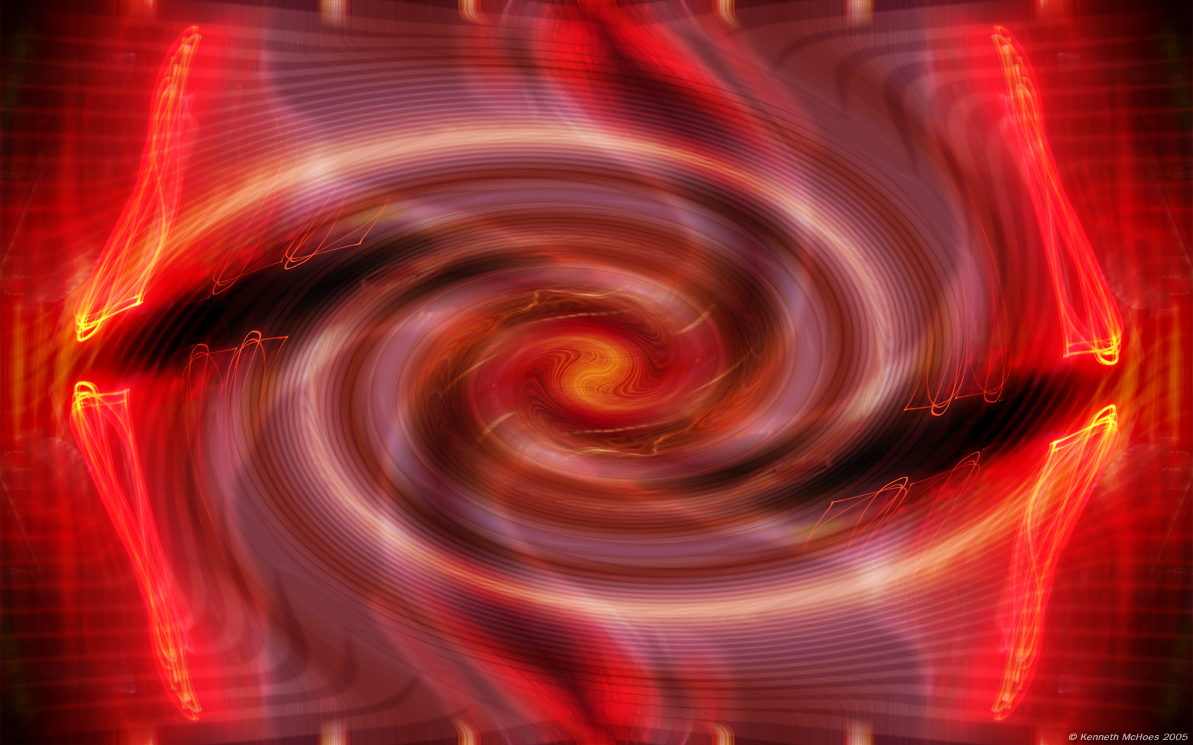 abstract, red, colors, swirl