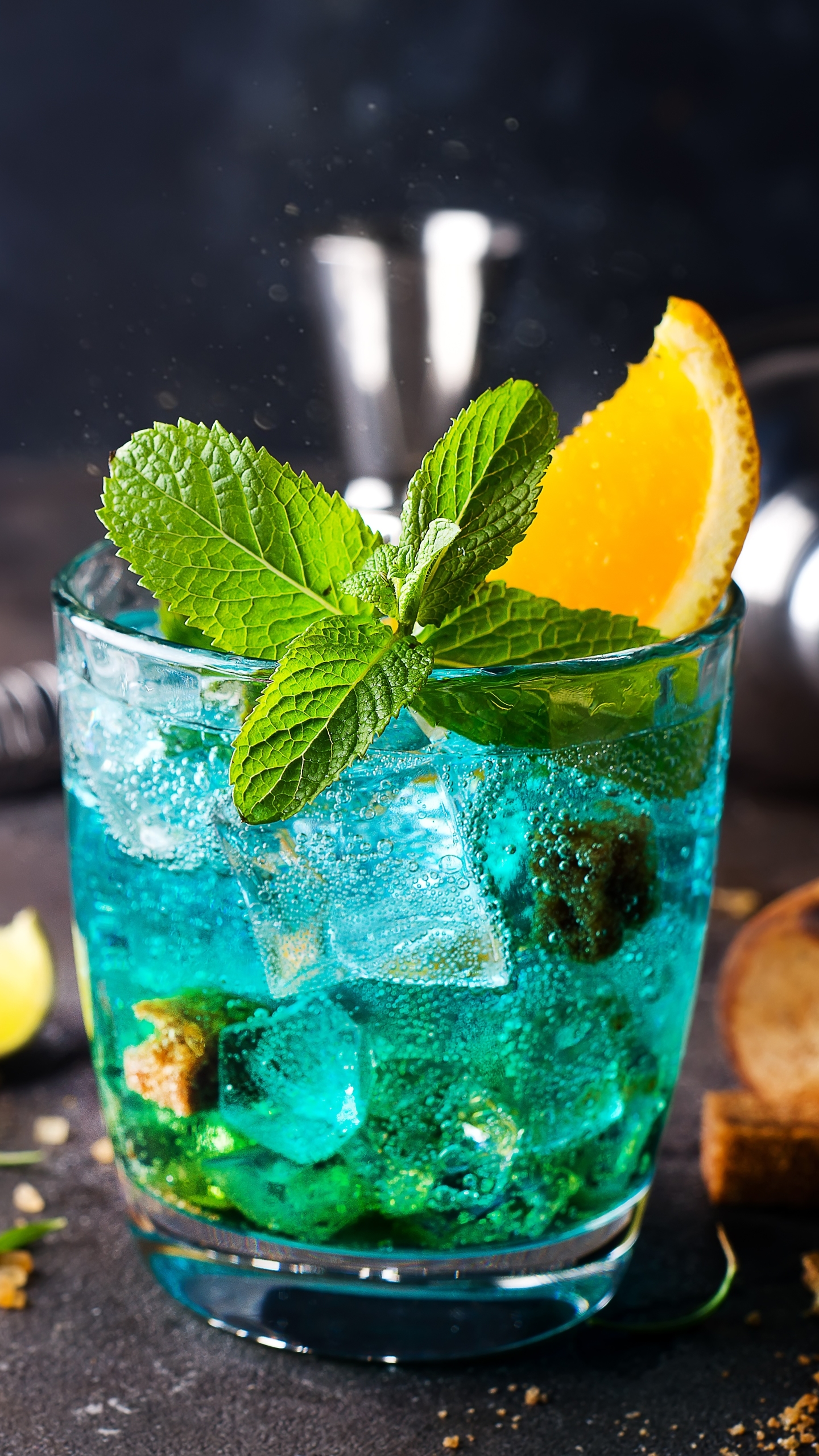 Download mobile wallpaper Food, Still Life, Glass, Drink, Mint for free.