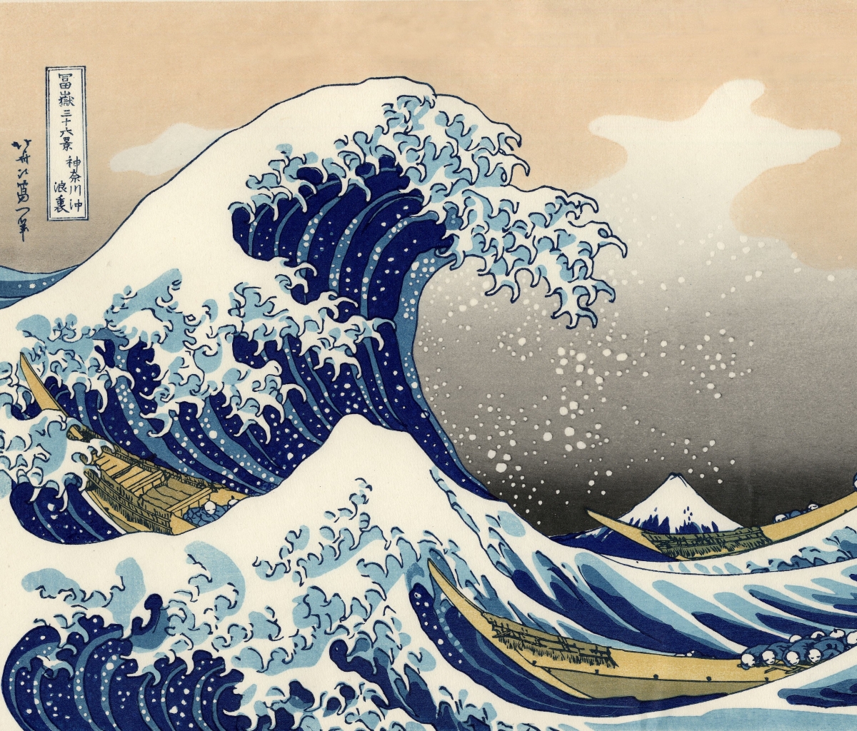 1315224 descargar fondo de pantalla artístico, la gran ola de kanagawa, ola: protectores de pantalla e imágenes gratis