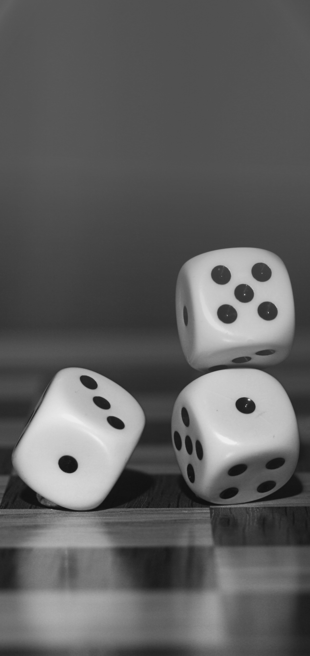 Download mobile wallpaper Game, Dice, Black & White for free.