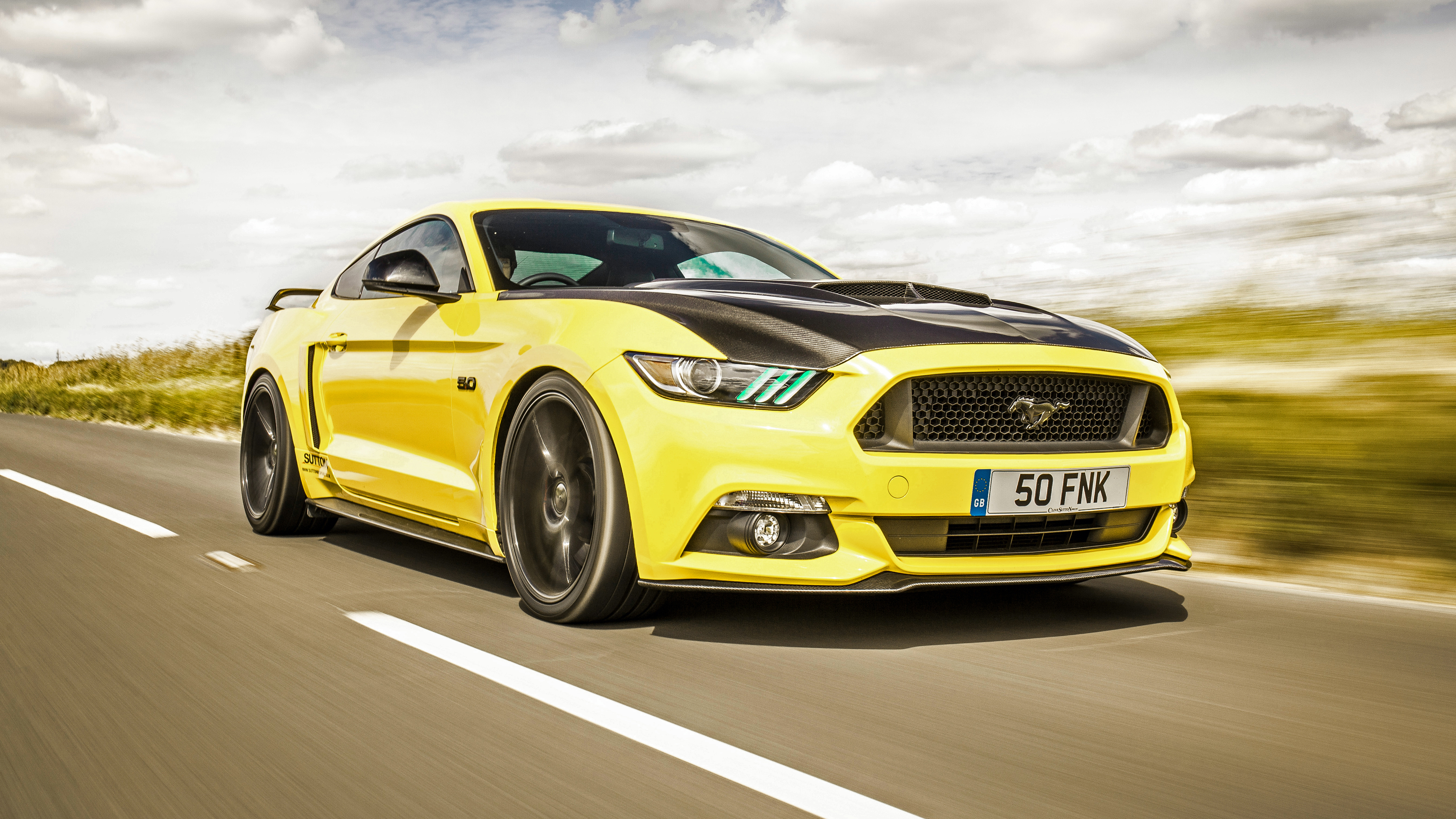 vehicles, ford mustang gt, car, ford mustang, ford, muscle car, yellow car
