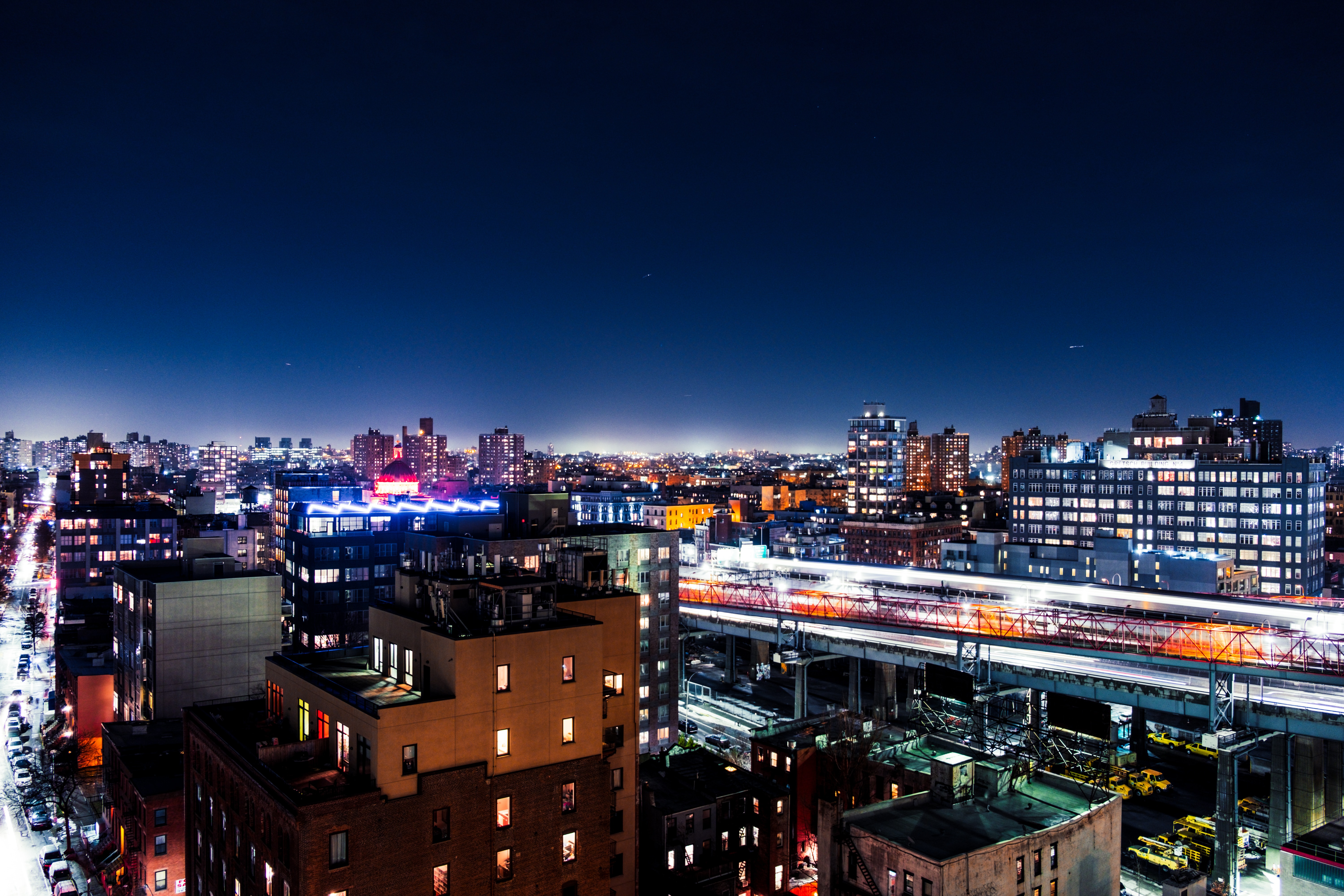 65906 télécharger l'image néon, villes, nuit, vue d'en haut, vue d’en haut, ville de nuit - fonds d'écran et économiseurs d'écran gratuits