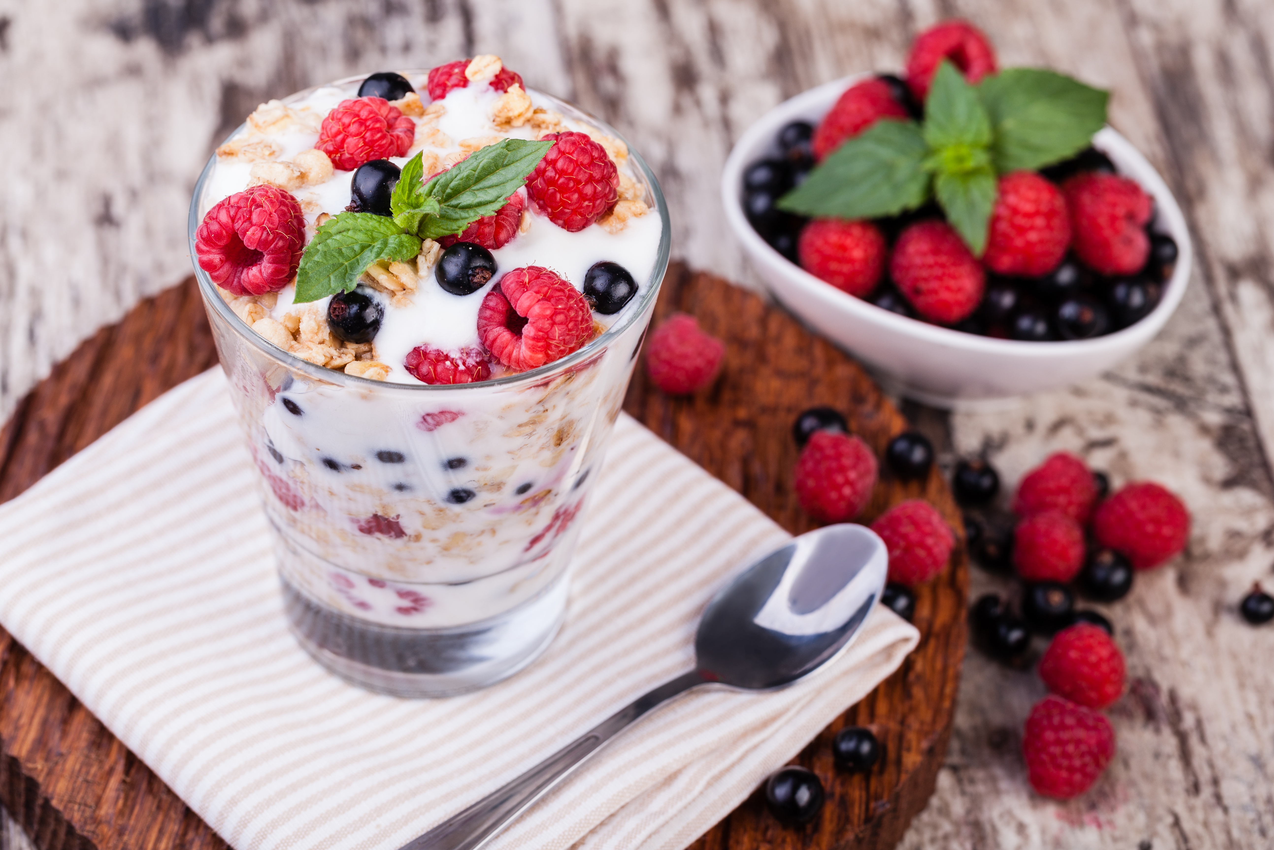 Download mobile wallpaper Food, Dessert, Blueberry, Raspberry, Still Life, Berry, Fruit, Yogurt for free.