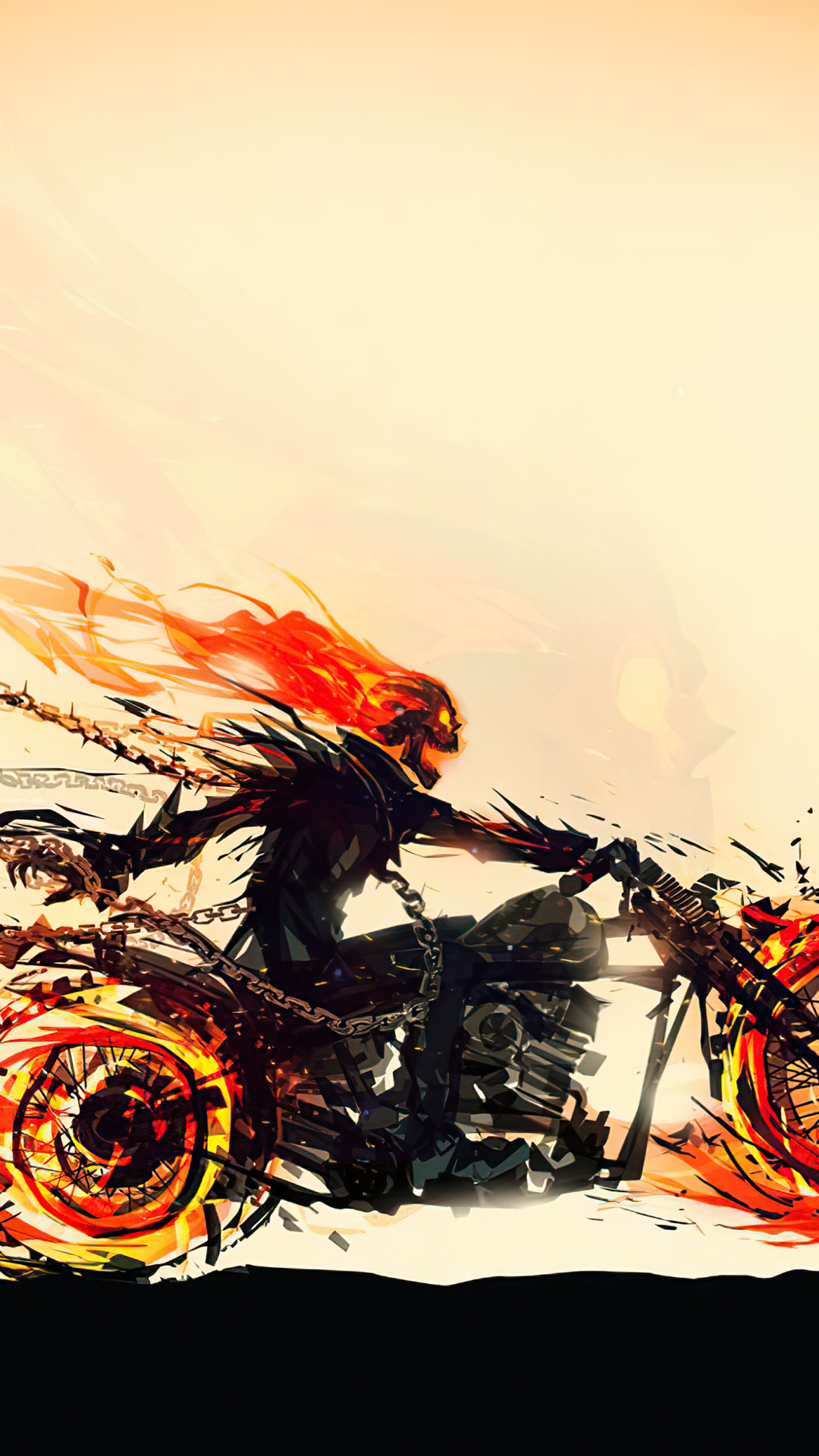 Download mobile wallpaper Ghost Rider, Motorcycle, Comics for free.