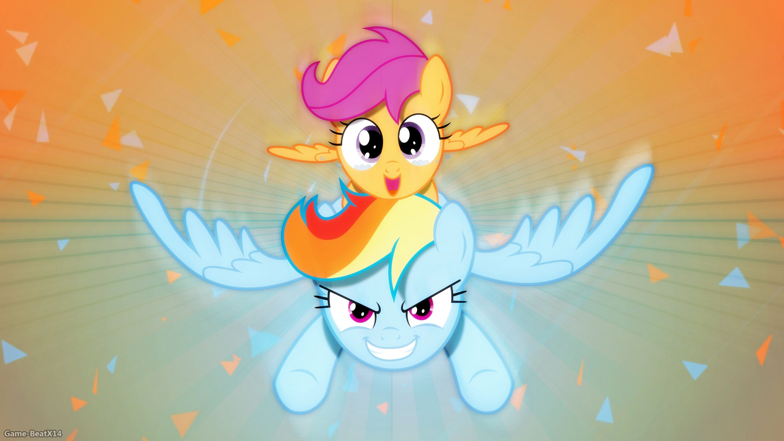 tv show, my little pony: friendship is magic, my little pony, rainbow dash, scootaloo (my little pony), vector