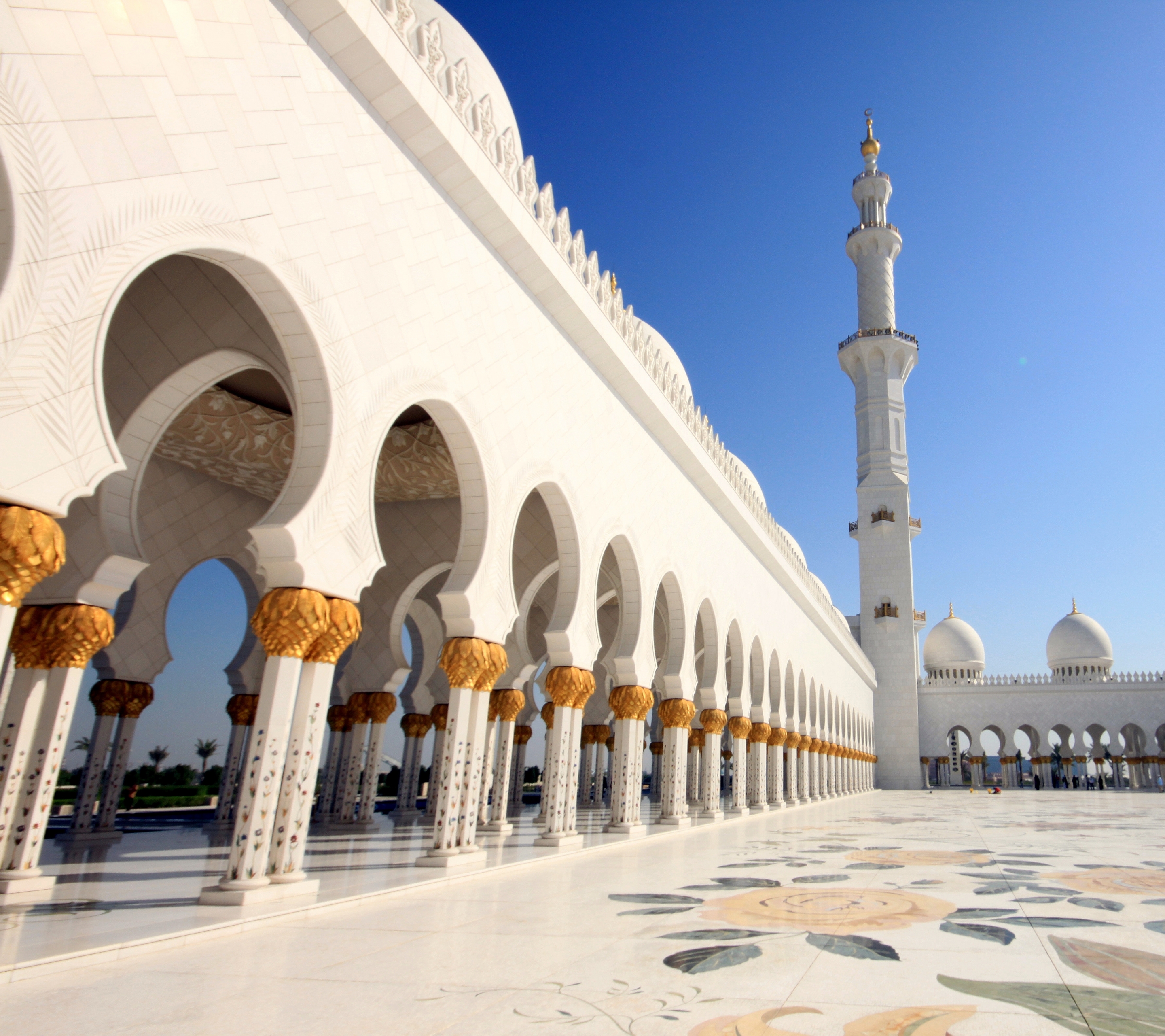 Скачать обои бесплатно Абу Даби, Мечеть, Религиозные, Большая Мечеть Шейха Зайда, Мечети картинка на рабочий стол ПК