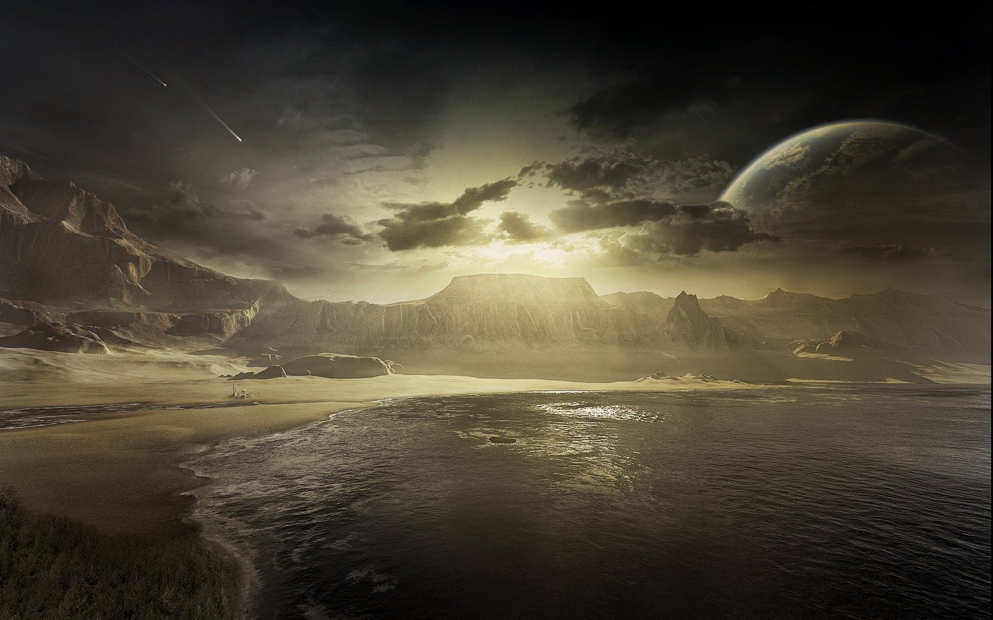 Free download wallpaper Sci Fi, Landscape on your PC desktop