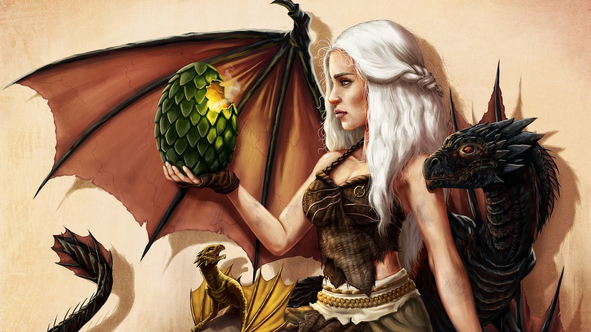 Descarga gratuita de fondo de pantalla para móvil de Juego De Tronos, Dragón, Series De Televisión, Daenerys Targaryen.