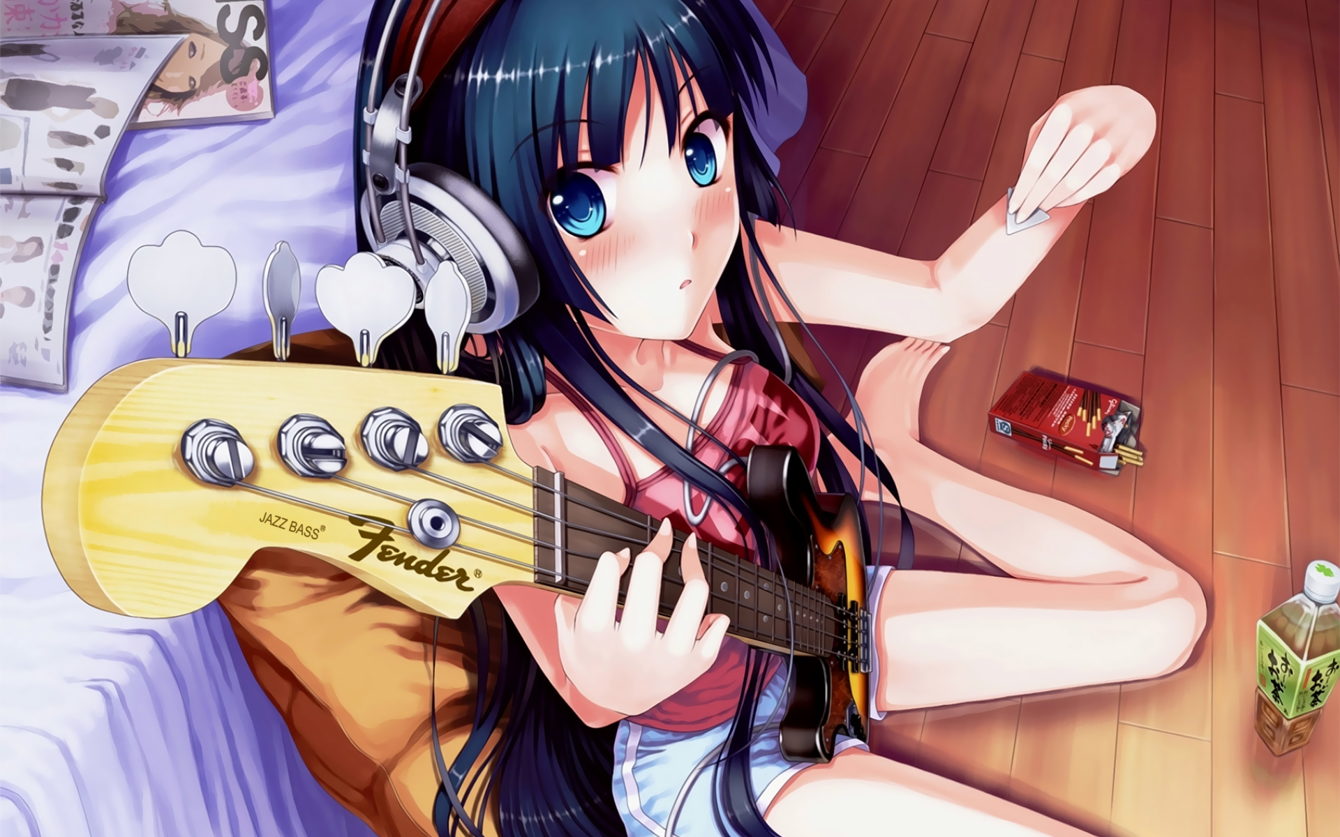 159677 descargar imagen animado, ¡kon!, guitarra, mio akiyama: fondos de pantalla y protectores de pantalla gratis