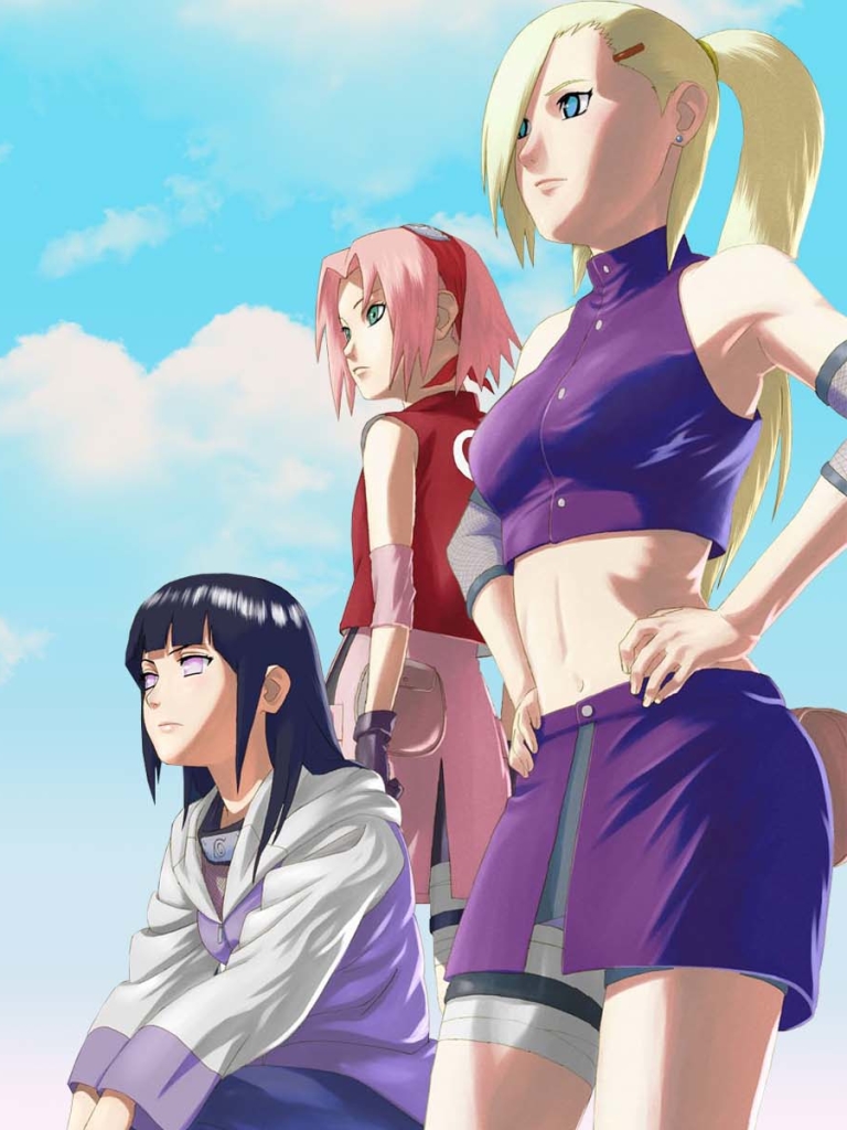 Handy-Wallpaper Naruto, Animes, Hinata Hyuga, Ino Yamanaka, Sakura Haruno kostenlos herunterladen.