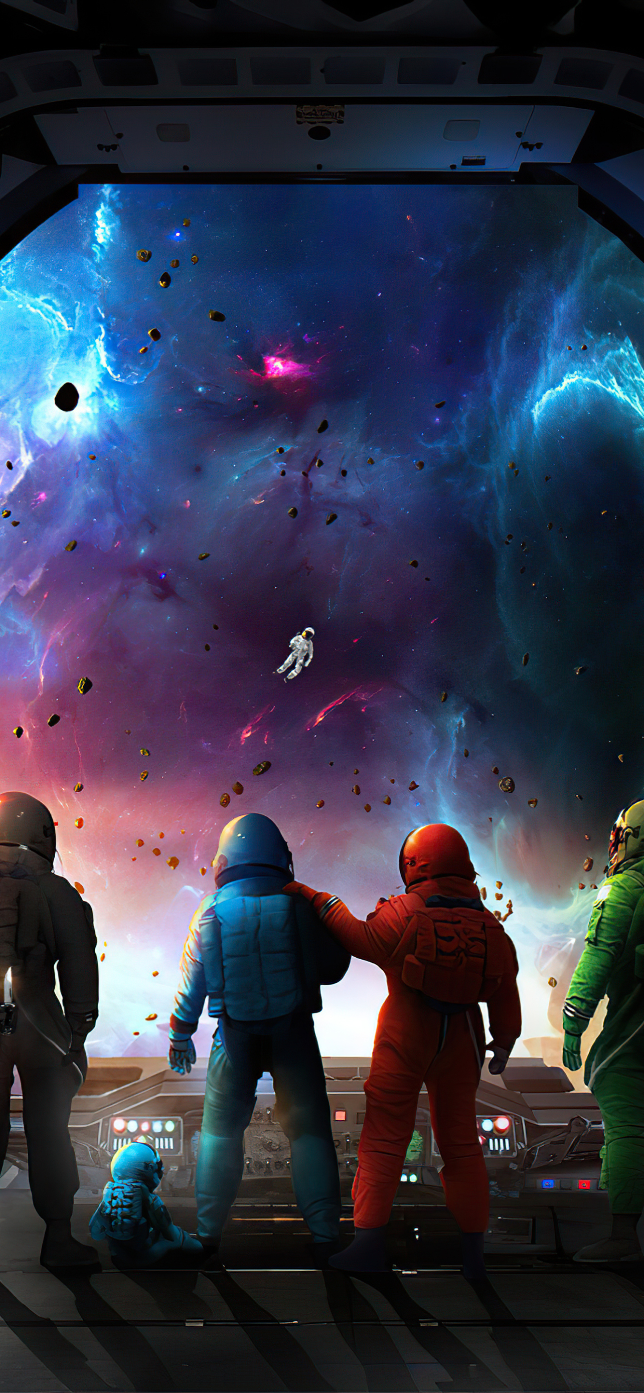 among us, video game, astronaut wallpaper for mobile