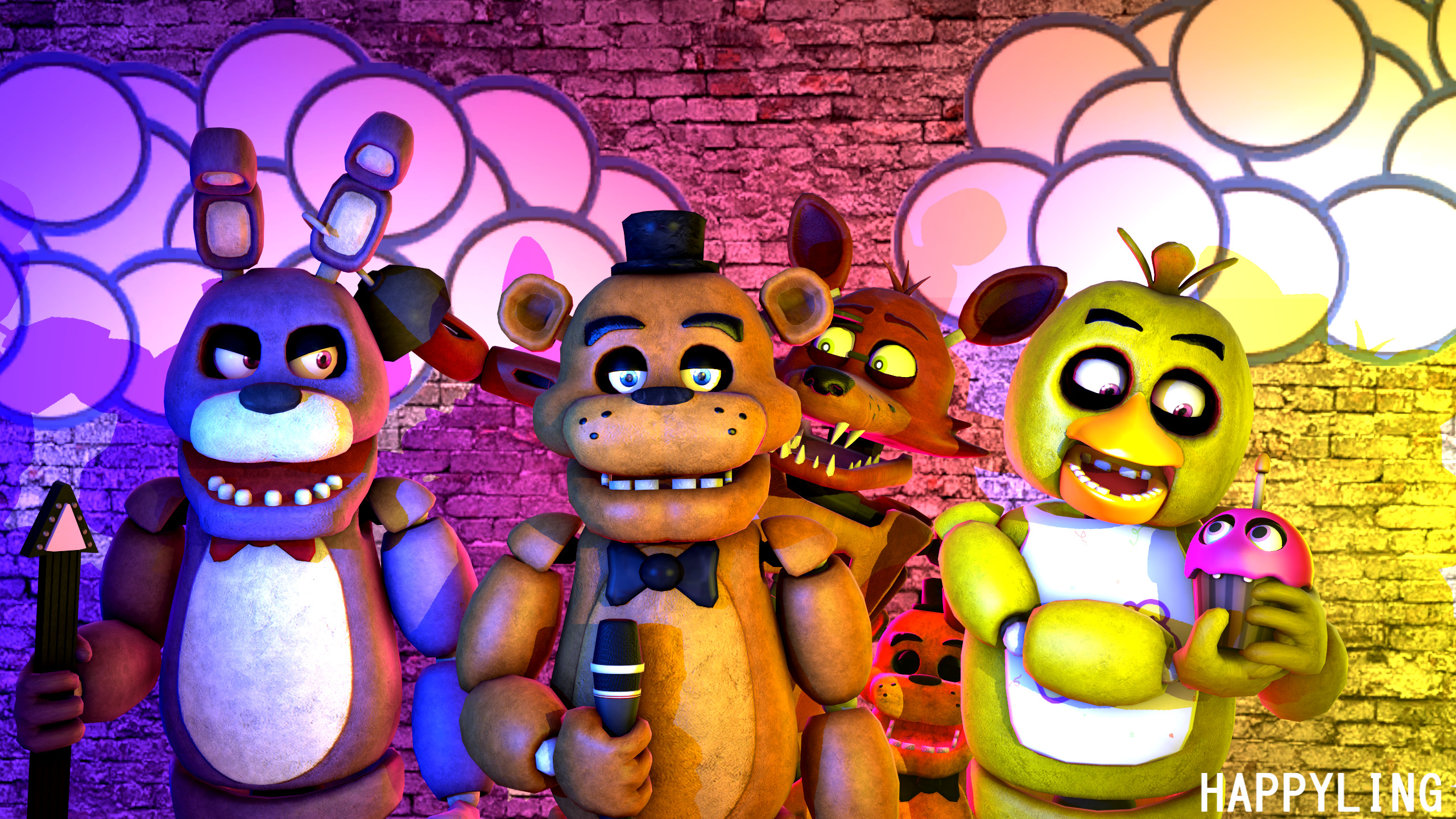 video game, five nights at freddy's, bonnie (five nights at freddy's), chica (five nights at freddy's), foxy (five nights at freddy's), freddy (five nights at freddy's)