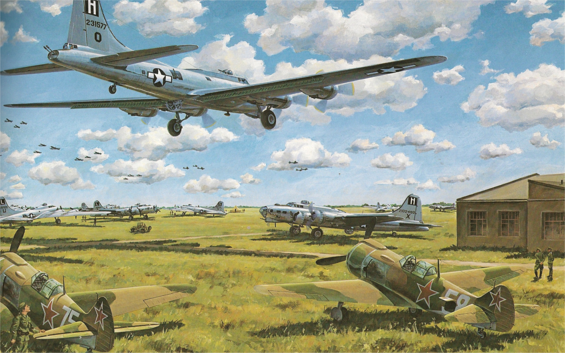 243409壁紙のダウンロード軍隊, ボーイング b 17 フライング フォートレス, 爆撃機-スクリーンセーバーと写真を無料で