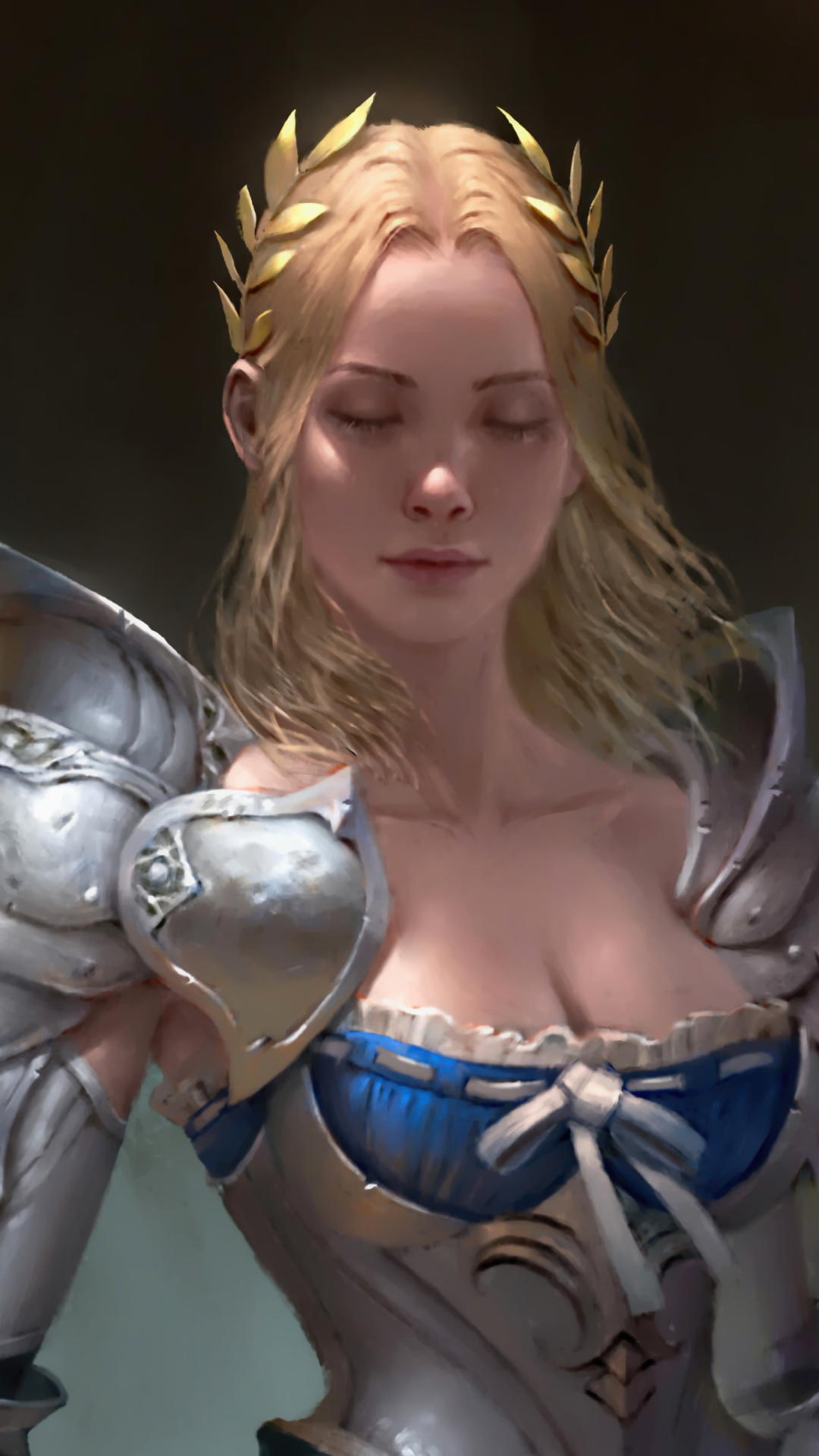 Download mobile wallpaper Fantasy, Blonde, Knight, Woman Warrior, Joan Of Arc for free.