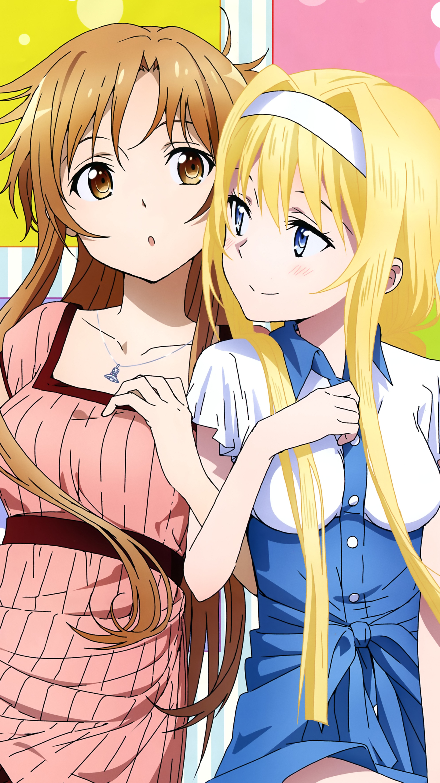 Download mobile wallpaper Anime, Sword Art Online, Blonde, Blue Eyes, Brown Eyes, Brown Hair, Asuna Yuuki, Alice Zuberg, Sword Art Online: Alicization for free.