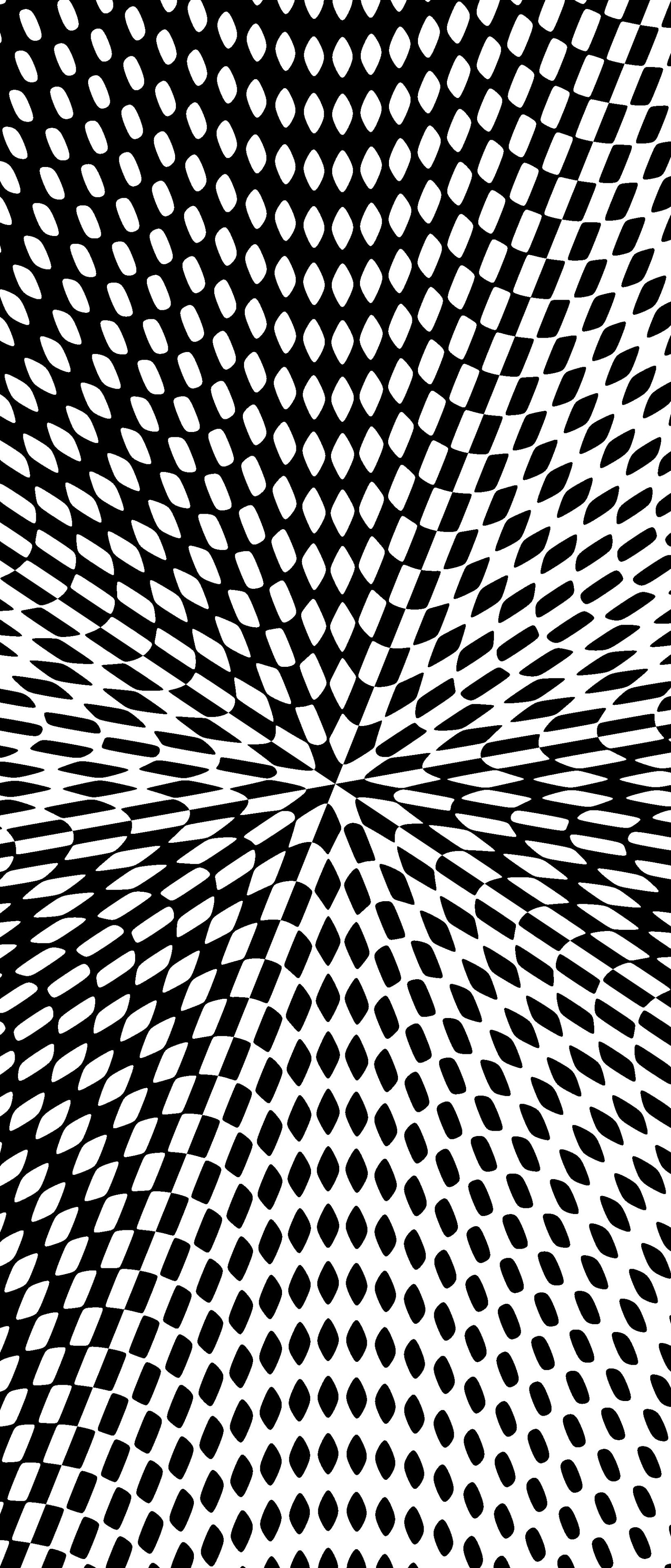 Download mobile wallpaper Abstract, Kaleidoscope, Black & White for free.