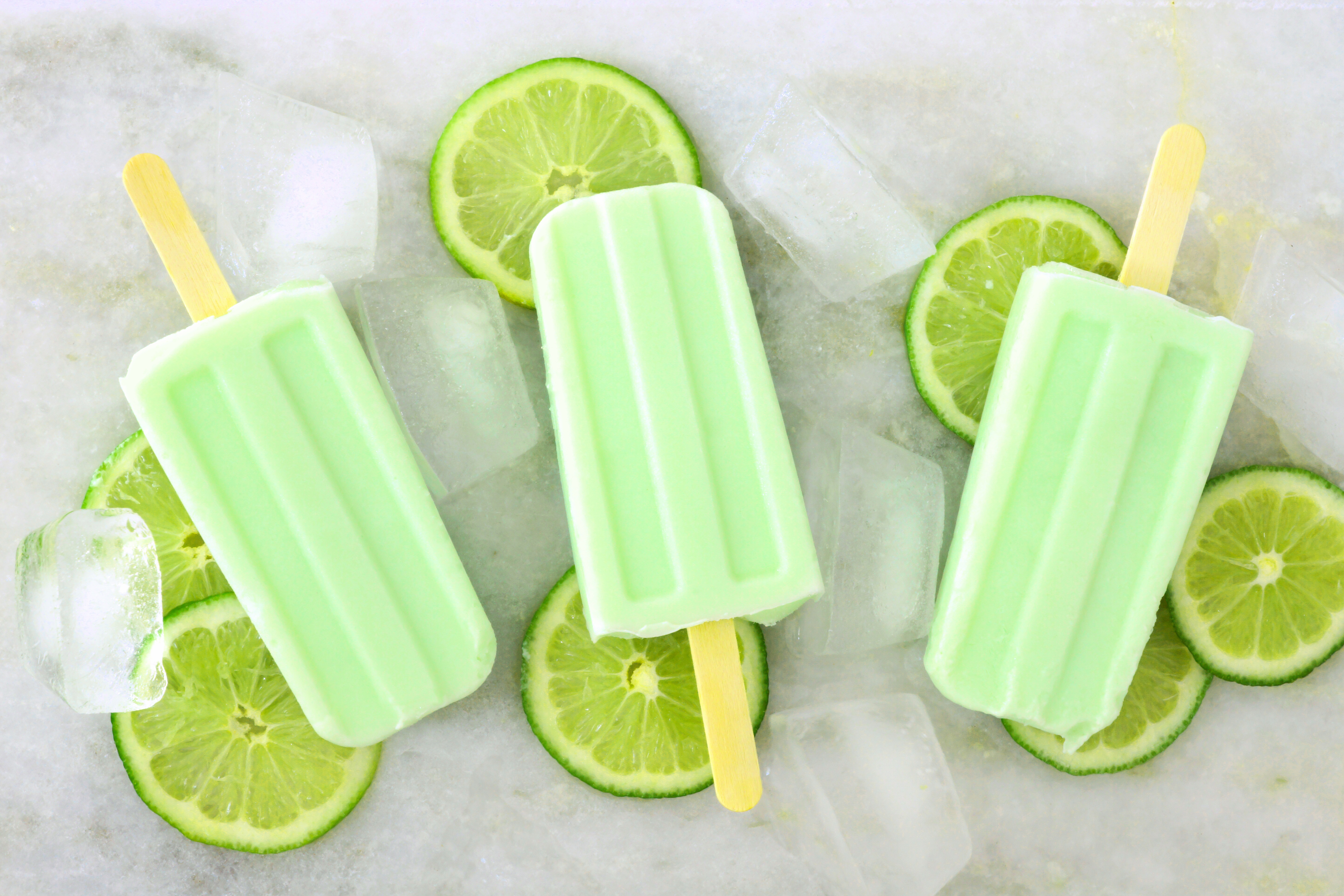 Download mobile wallpaper Food, Lime, Ice Cream, Fruit, Sweets, Ice Cube for free.