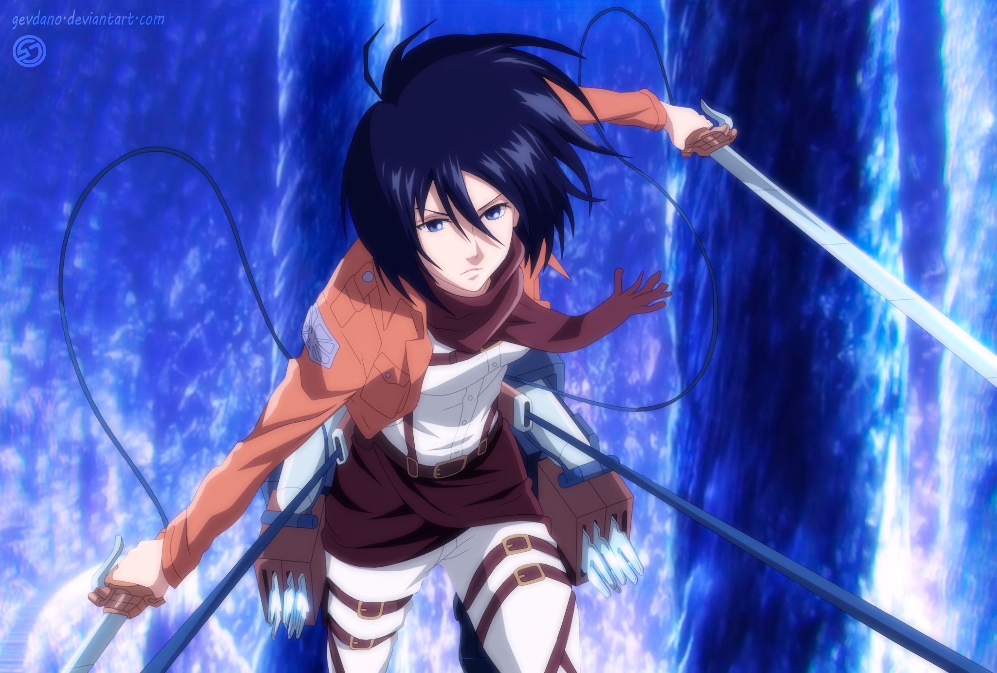 Handy-Wallpaper Mikasa Ackermann, Attack On Titan, Animes kostenlos herunterladen.