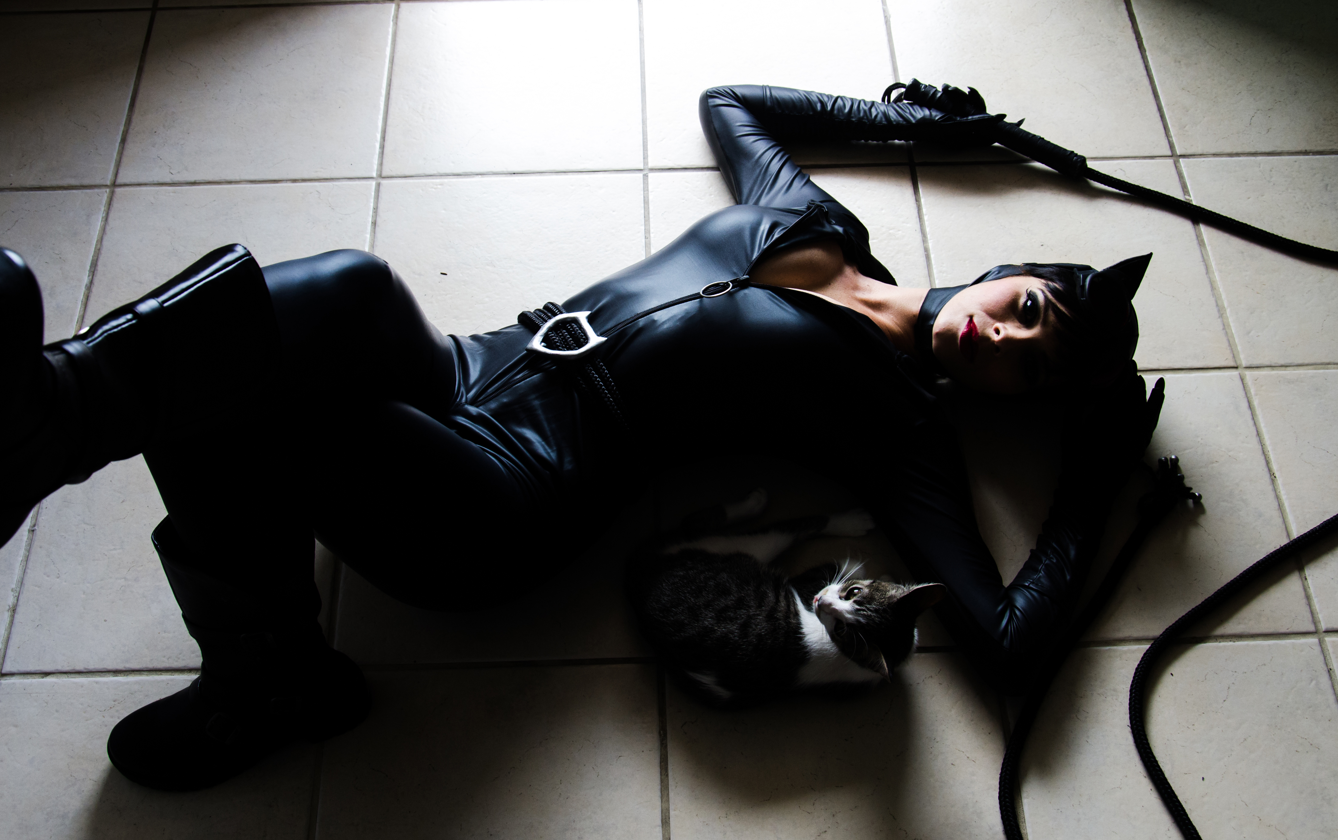Free download wallpaper Catwoman, Women, Cosplay on your PC desktop