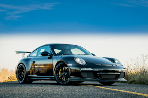 Handy-Wallpaper Auto, Porsche, Autos, Coupe, Porsche 911 Gt3 Rs, Fahrzeuge, Schwarzes Auto kostenlos herunterladen.