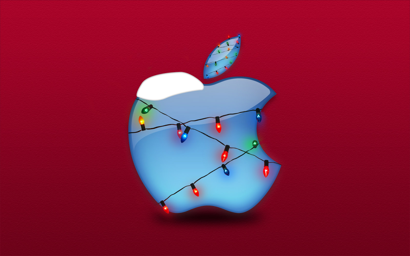 Скачать обои бесплатно Рождество, Праздничные, Apple Inc, Рождественские Огни картинка на рабочий стол ПК