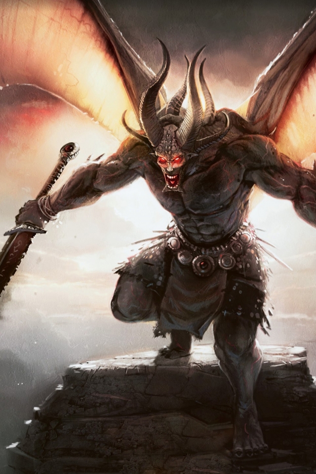 Download mobile wallpaper Fantasy, Demon, Magic: The Gathering for free.