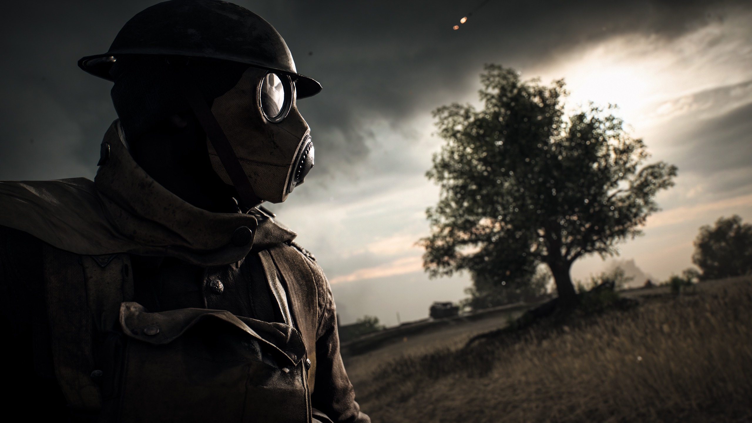 Baixar papel de parede para celular de Campo De Batalha, Máscara De Gás, Soldado, Videogame, Battlefield 1 gratuito.