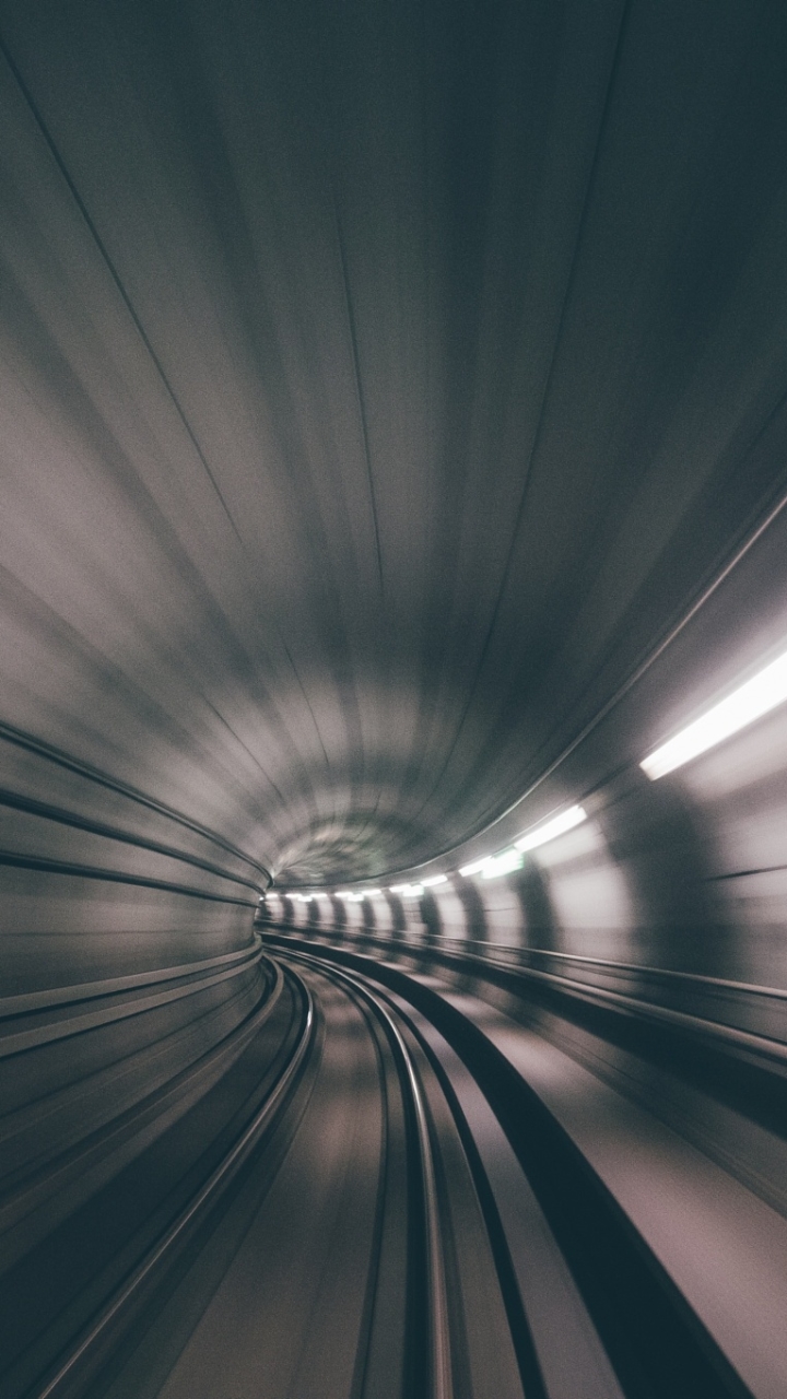 Download mobile wallpaper Tunnel, Man Made, Motion Blur for free.