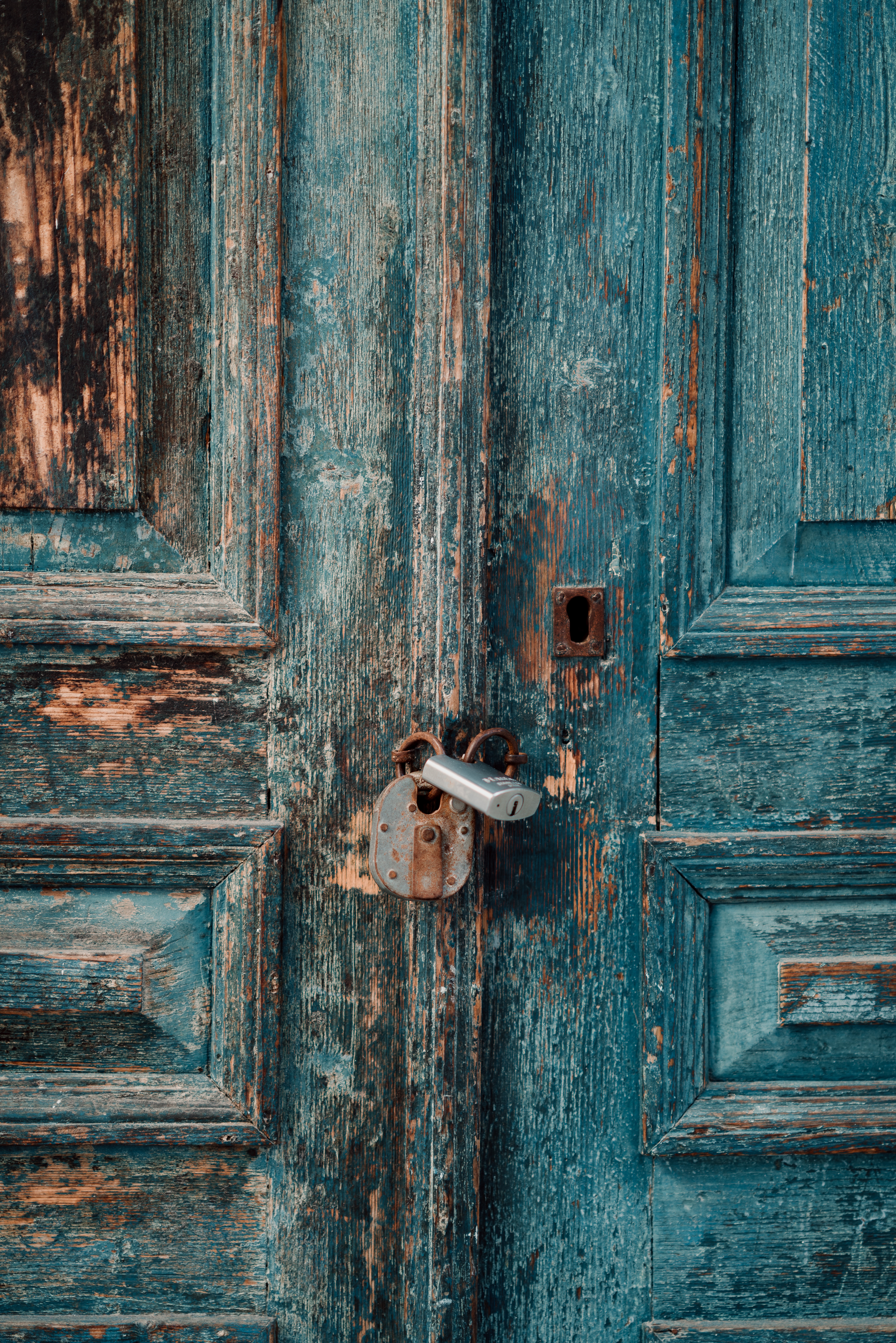 lock, old, door, wooden, miscellanea, miscellaneous, wood, abandoned