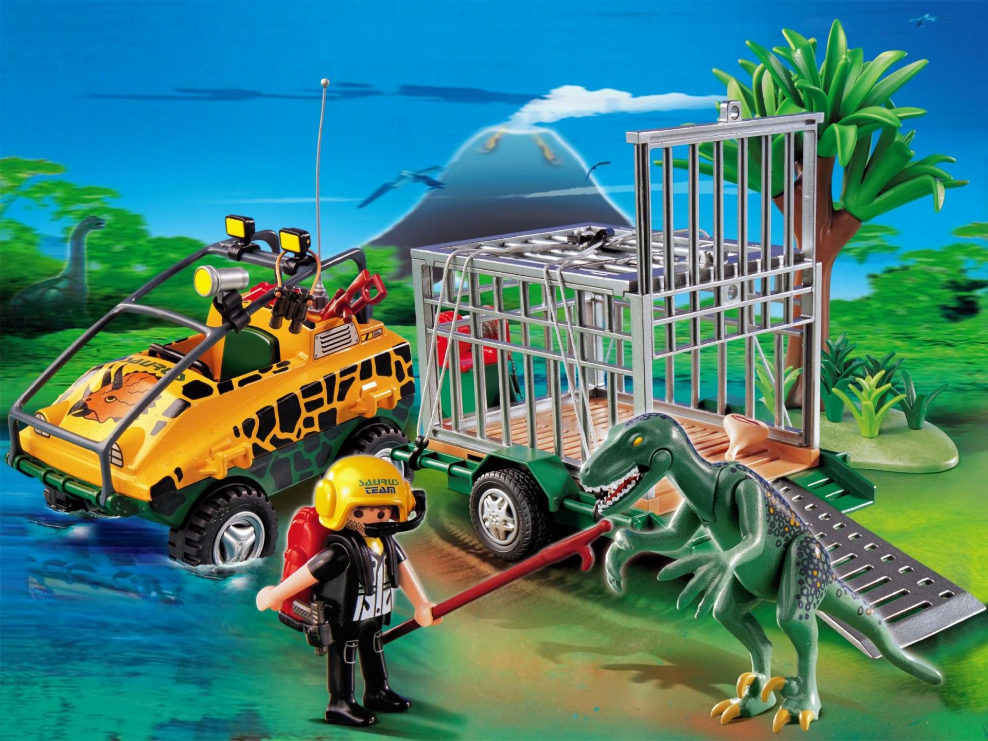 Baixar papel de parede para celular de Brinquedo, Dinossauro, Feito Pelo Homem, Veículos gratuito.
