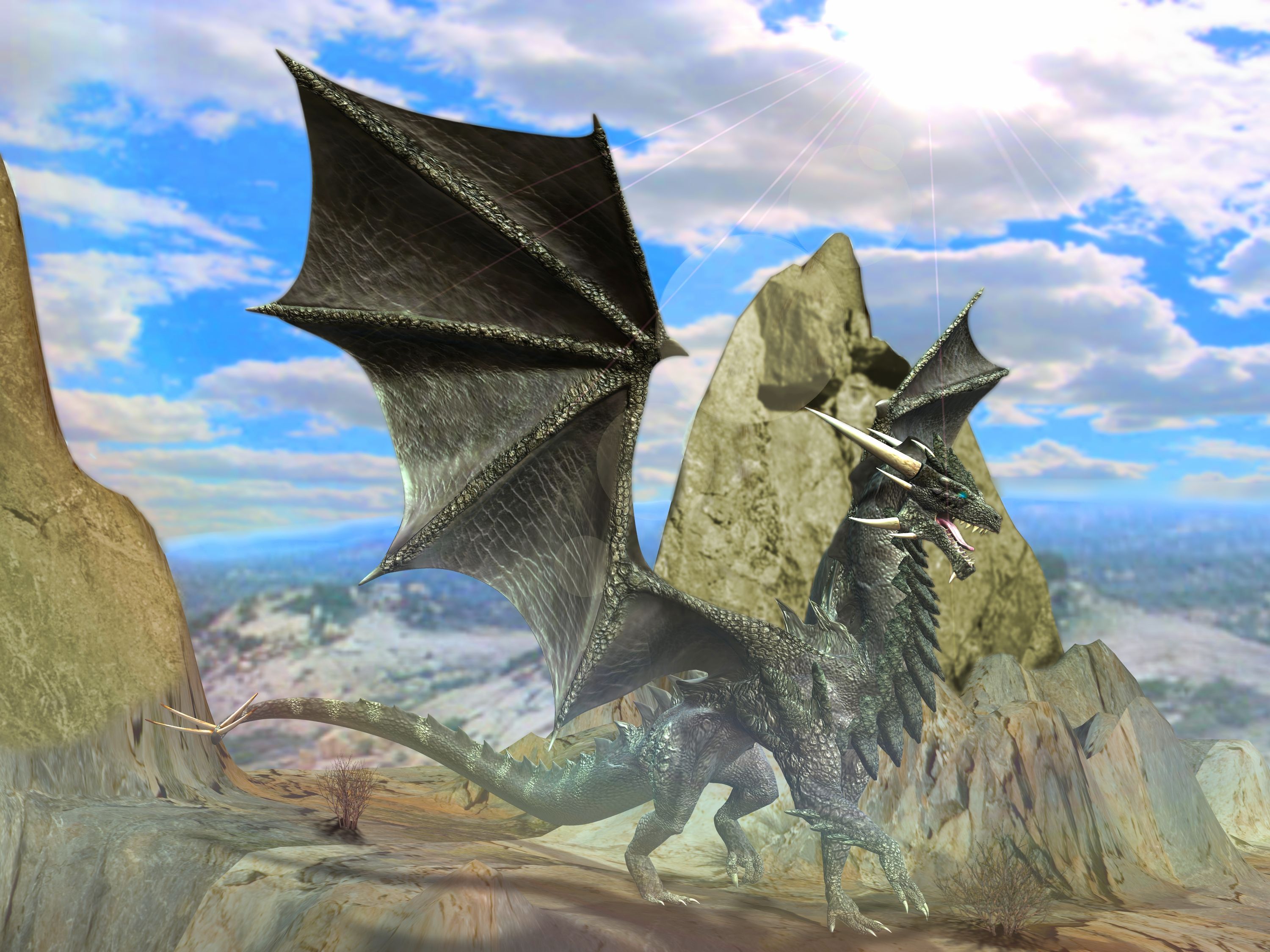 Laden Sie das Fantasie, Drachen-Bild kostenlos auf Ihren PC-Desktop herunter