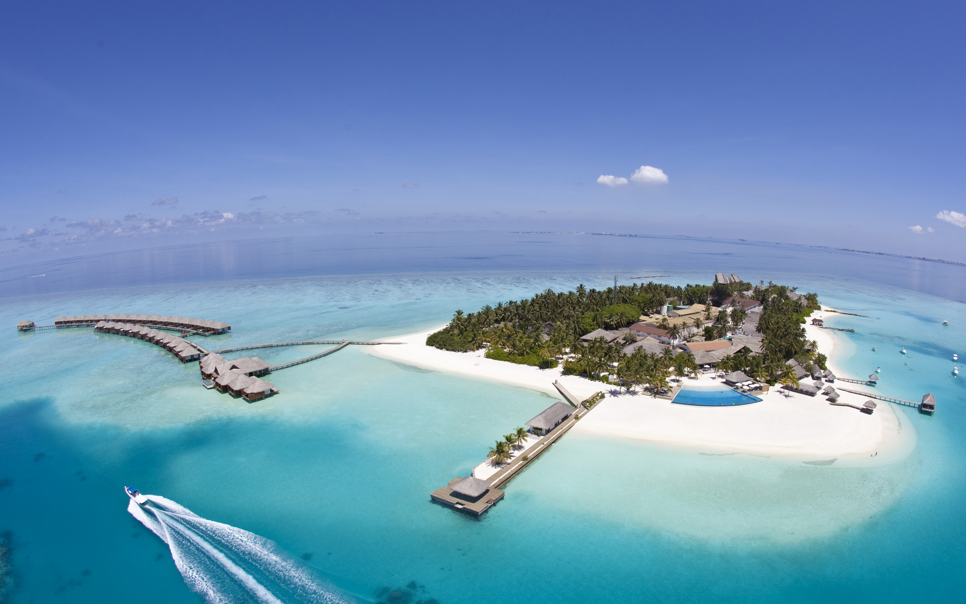 1460352 télécharger l'image maldives, photographie, tropical, aérien, fisheye, station balnéaire - fonds d'écran et économiseurs d'écran gratuits