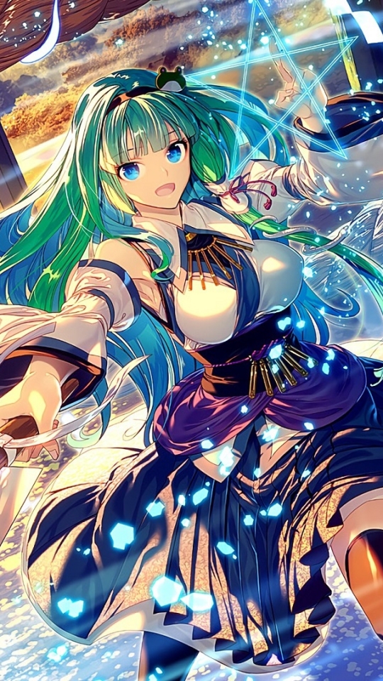 Téléchargez des papiers peints mobile Animé, Touhou, Sanae Kochiya gratuitement.