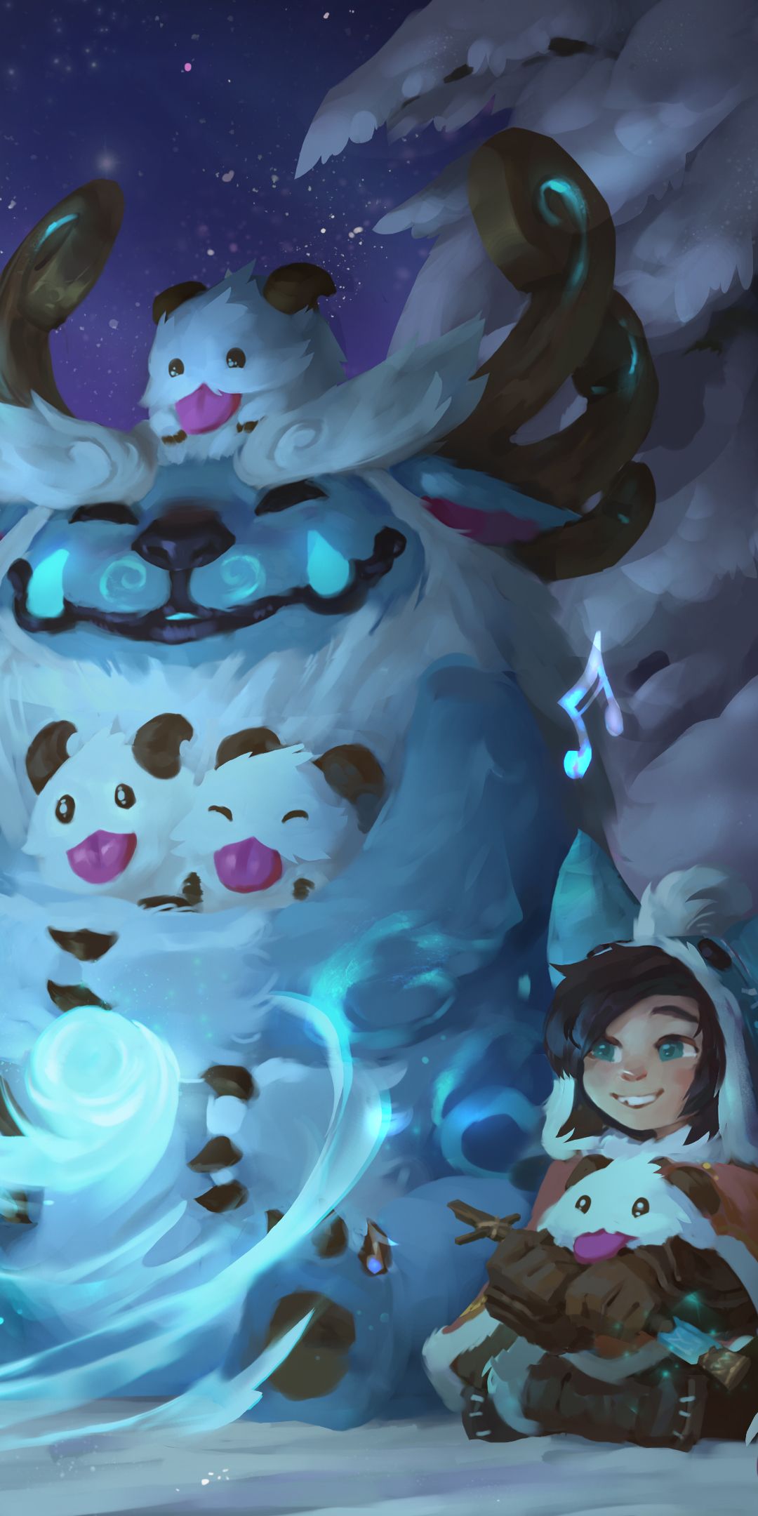Download mobile wallpaper League Of Legends, Video Game, Nunu (League Of Legends), Willump (League Of Legends), Poro (League Of Legends), King Poro (League Of Legends) for free.