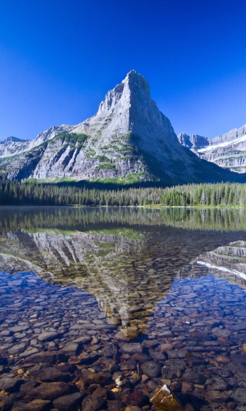 Handy-Wallpaper Landschaft, Natur, Seen, Berg, See, Gebirge, Himmel, Erde/natur kostenlos herunterladen.