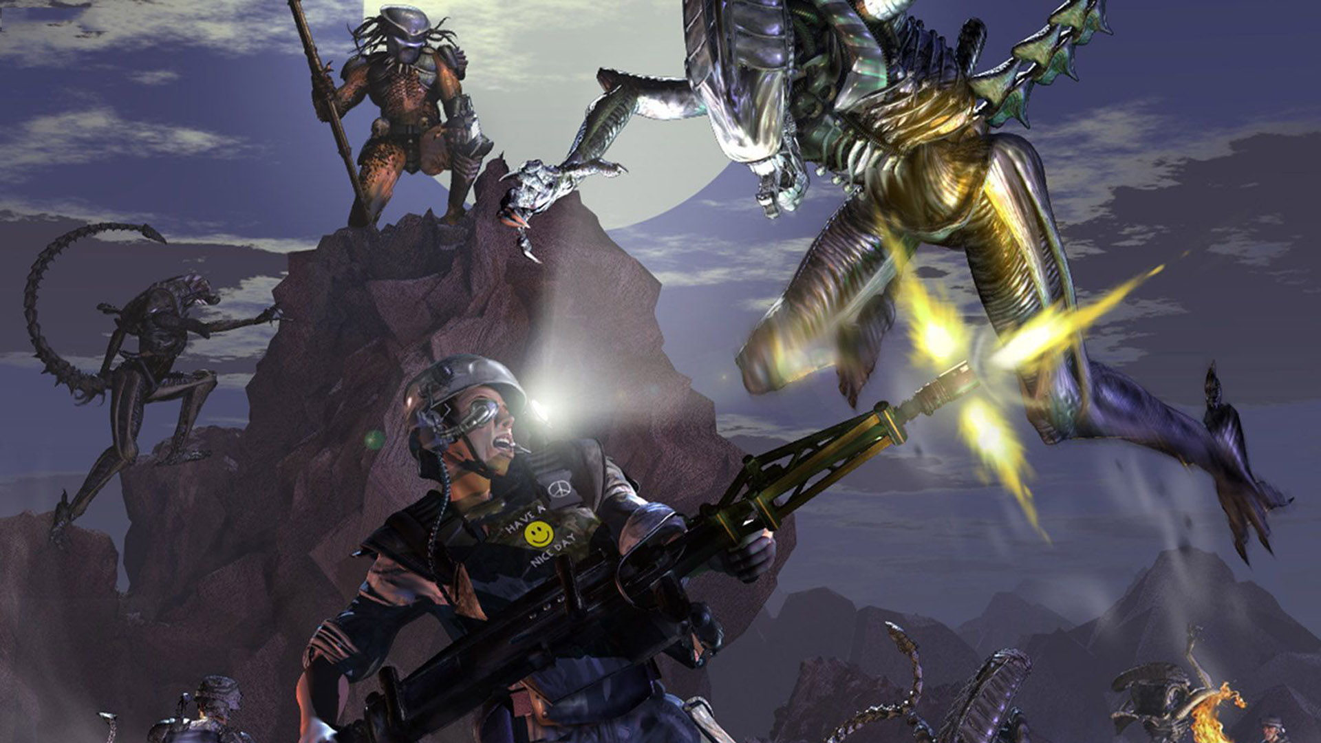 Завантажити шпалери Aliens Versus Predator 2 на телефон безкоштовно