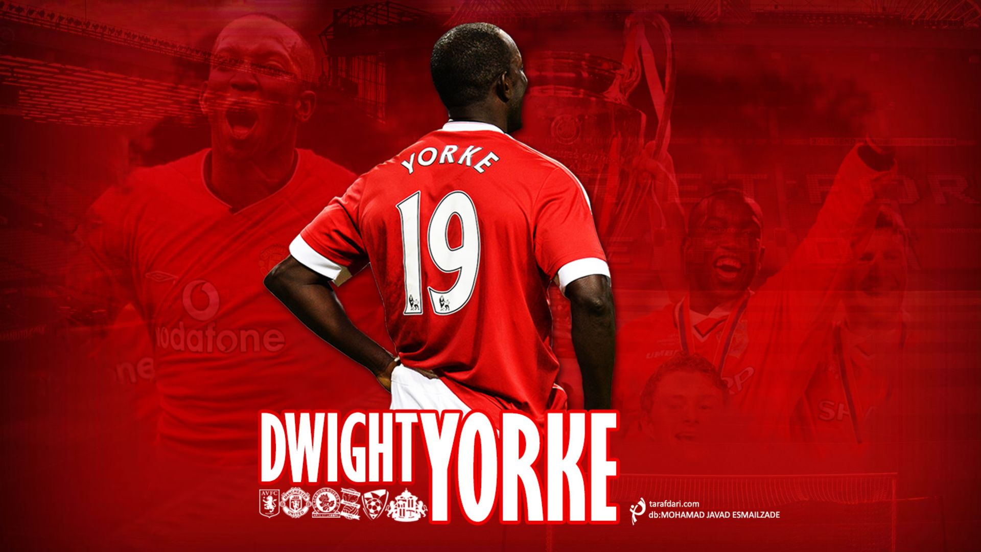 Download mobile wallpaper Sports, Soccer, Manchester United F C, Dwight Yorke for free.