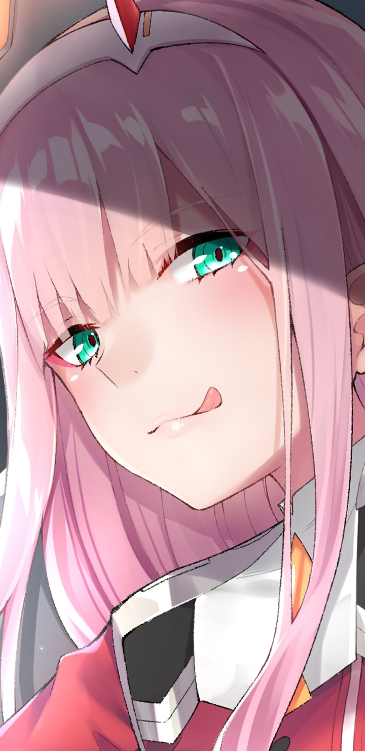 Handy-Wallpaper Pinkes Haar, Animes, Darling In The Franxx, Zero Two (Liebling Im Franxx) kostenlos herunterladen.