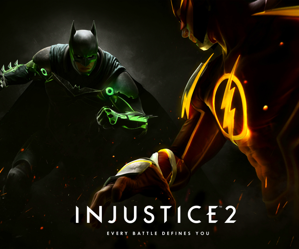 Download mobile wallpaper Batman, Flash, Video Game, Injustice 2, Injustice for free.