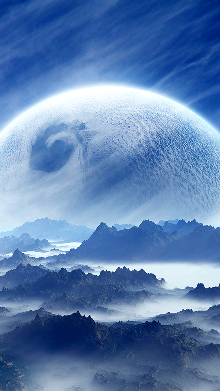 Download mobile wallpaper Sci Fi, Planet Rise for free.