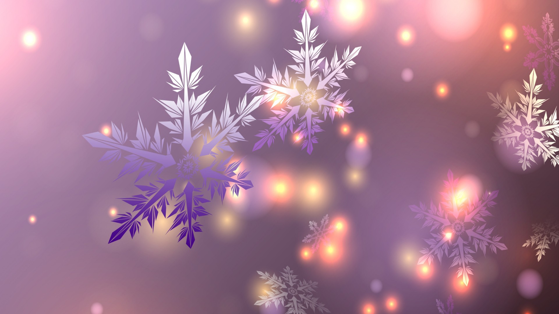 Download mobile wallpaper Light, Purple, Artistic, Snowflake for free.