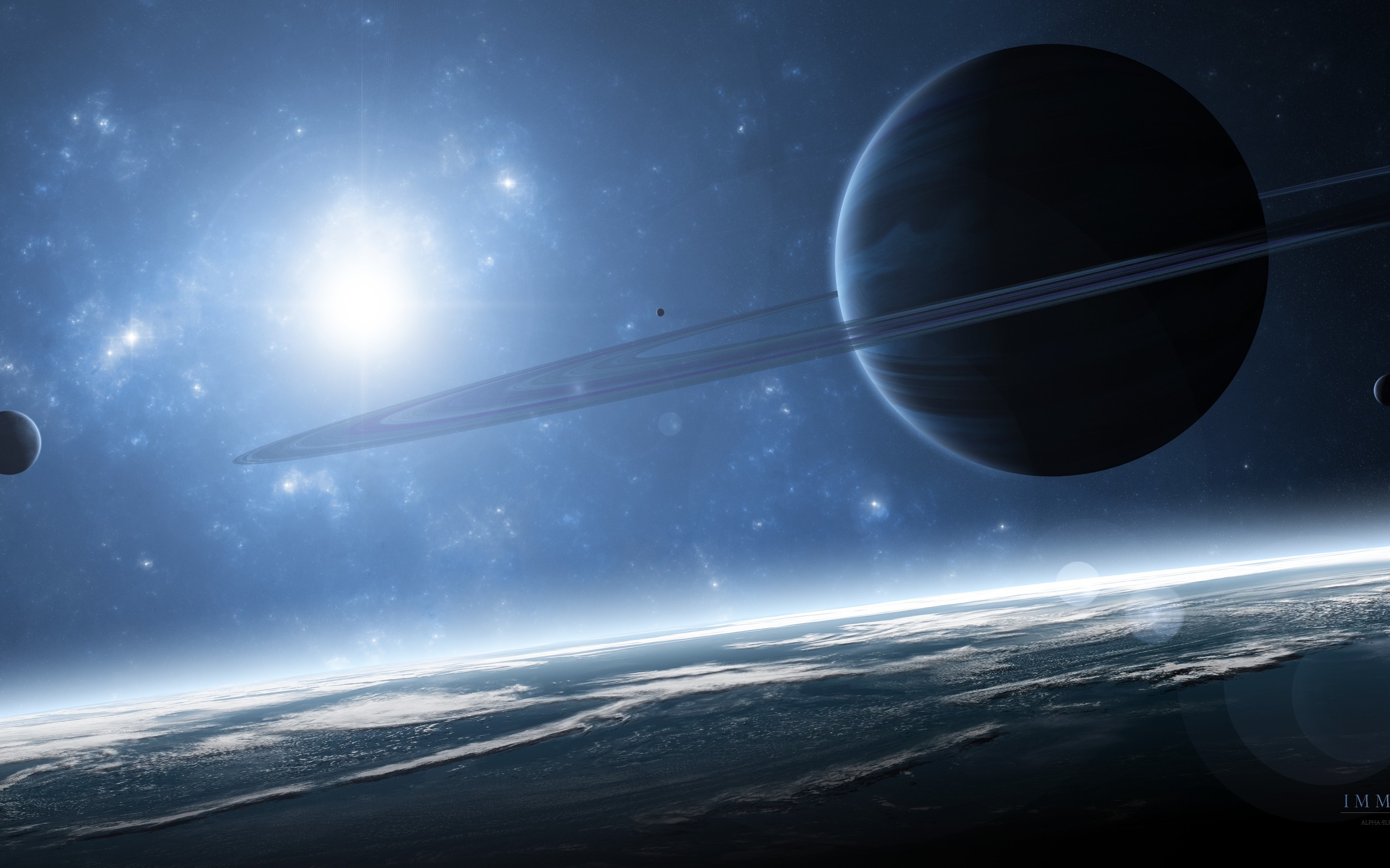 Download mobile wallpaper Planet, Sci Fi, Planetary Ring for free.