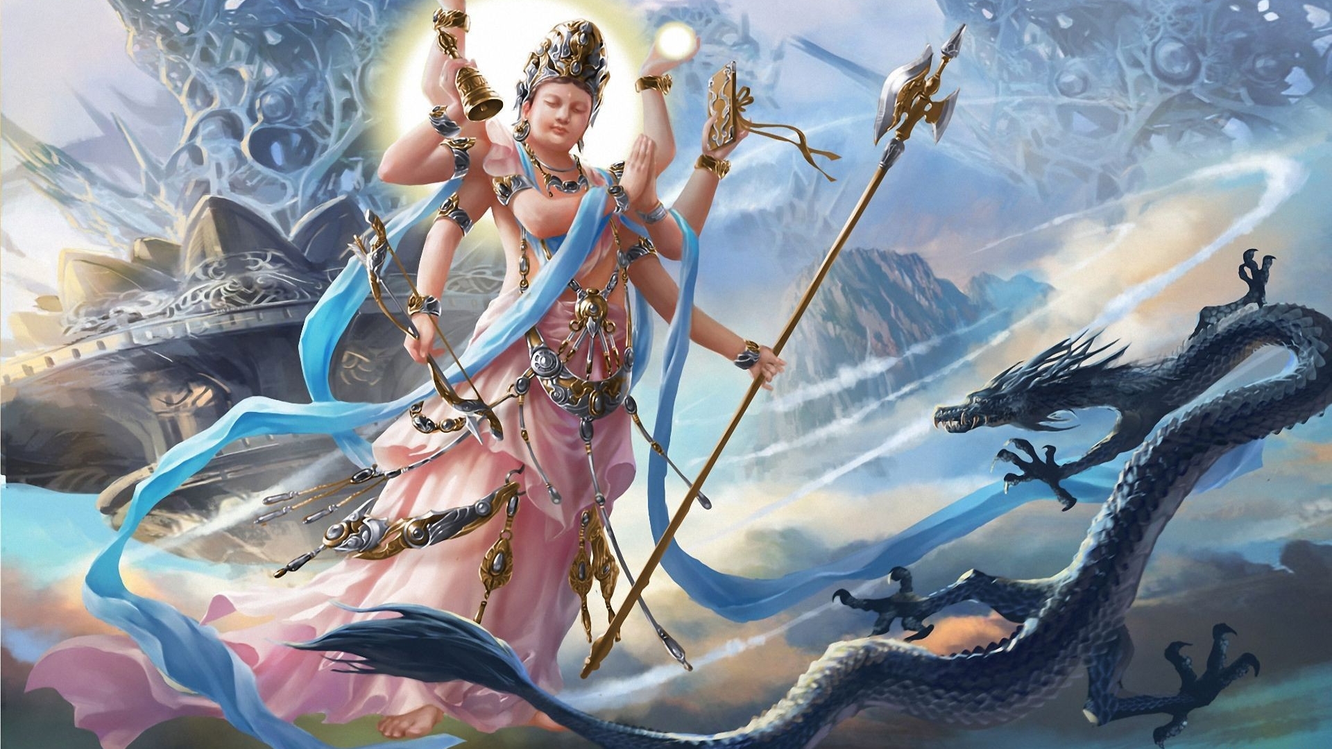 Free download wallpaper Fantasy, Gods, Vishnu on your PC desktop