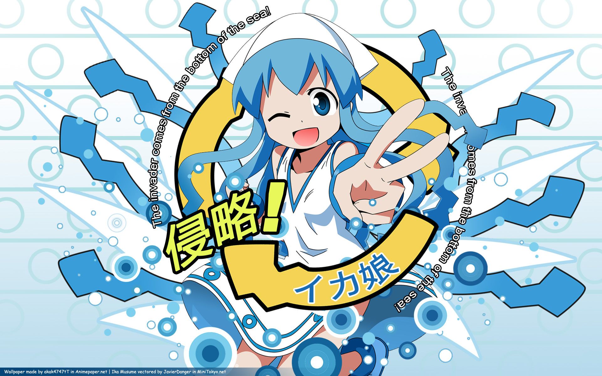 744038 Hintergrundbild herunterladen animes, tintenfischmädchen, ika musume - Bildschirmschoner und Bilder kostenlos