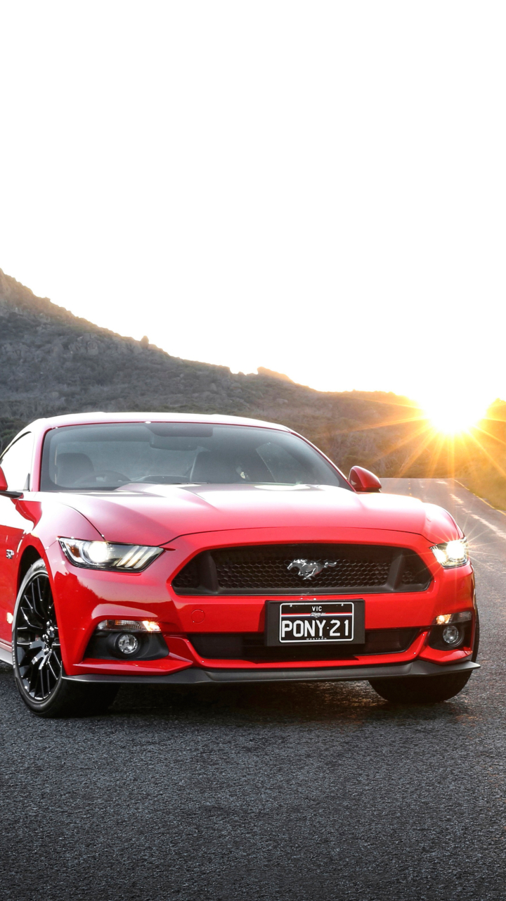 Download mobile wallpaper Ford, Car, Ford Mustang, Muscle Car, Vehicle, Vehicles, Yellow Car for free.